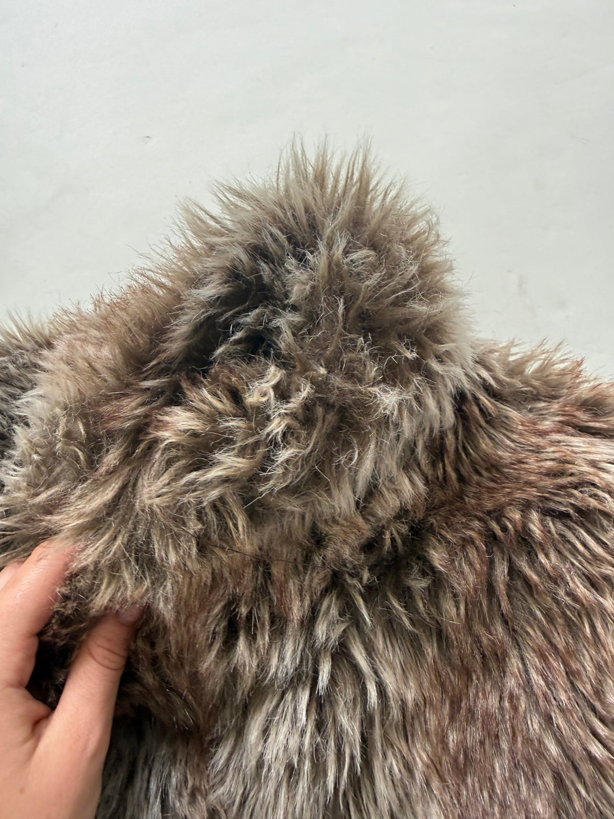 Cropped Faux Fur Jacket (UK10)