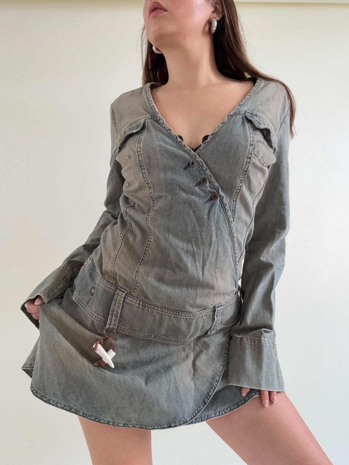 Diesel Denim Wrap Dress (L)