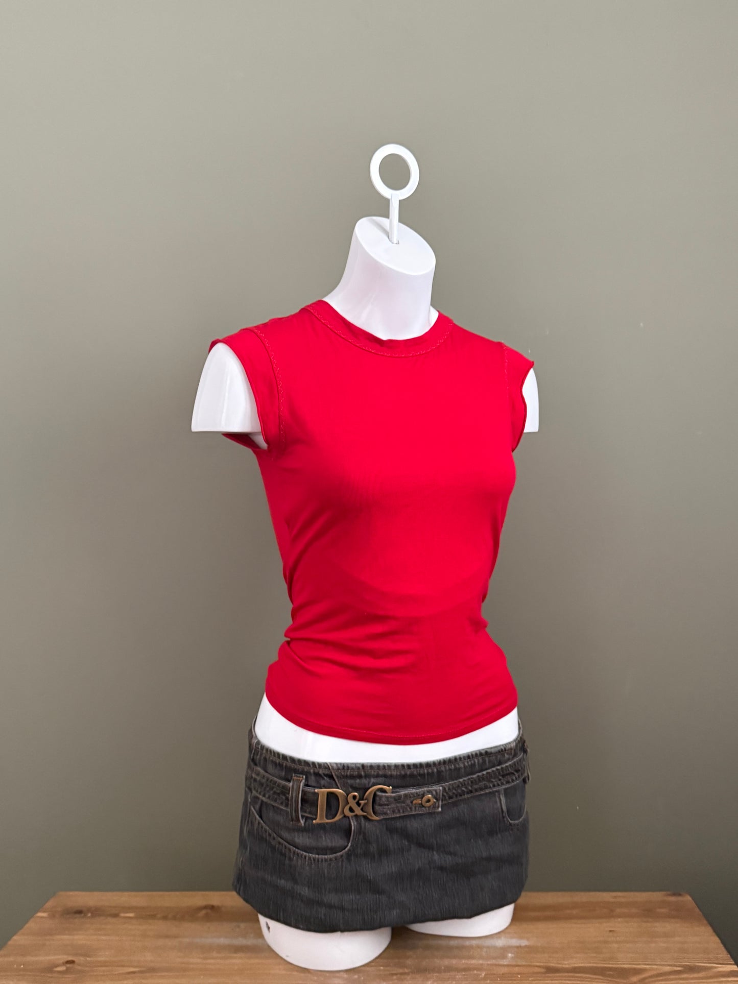 Morgan De Toi Red Tie Top (S)