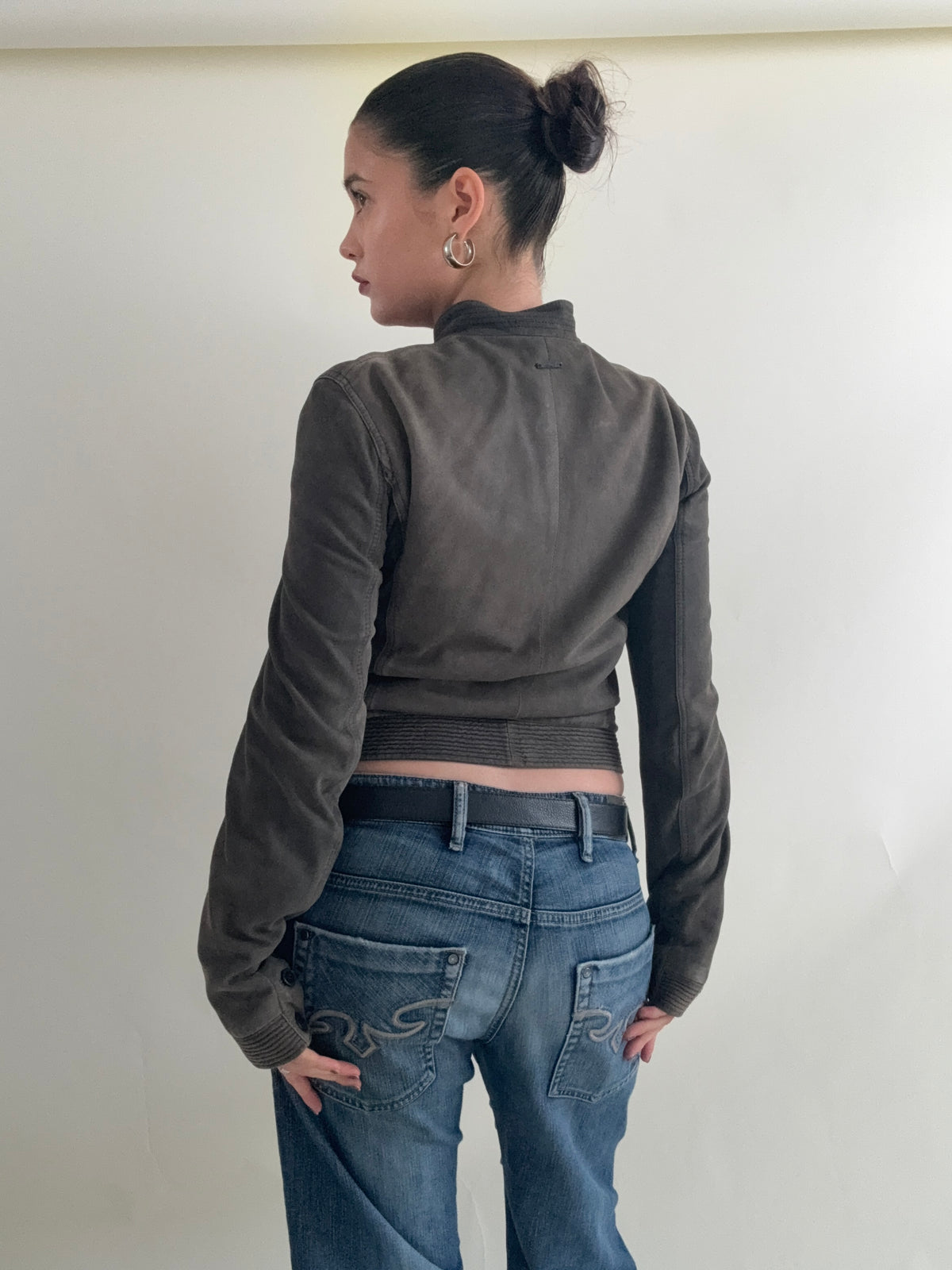 Vintage Diesel Leather Military Jacket (S)