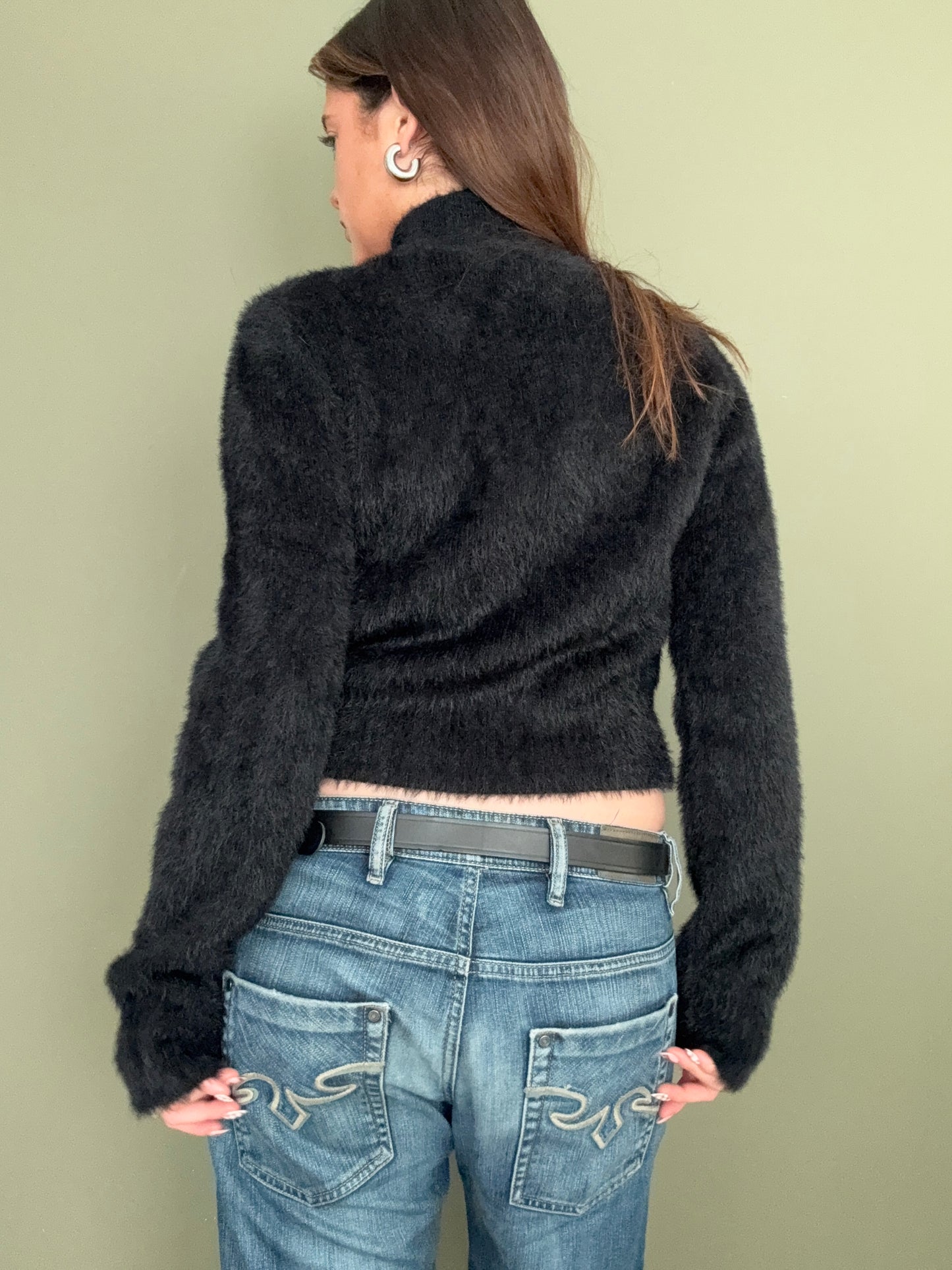 Faux Fur Cardigan (M)