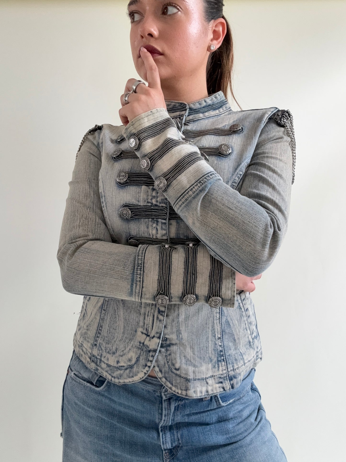 Guess Denim Military Jacket (S)