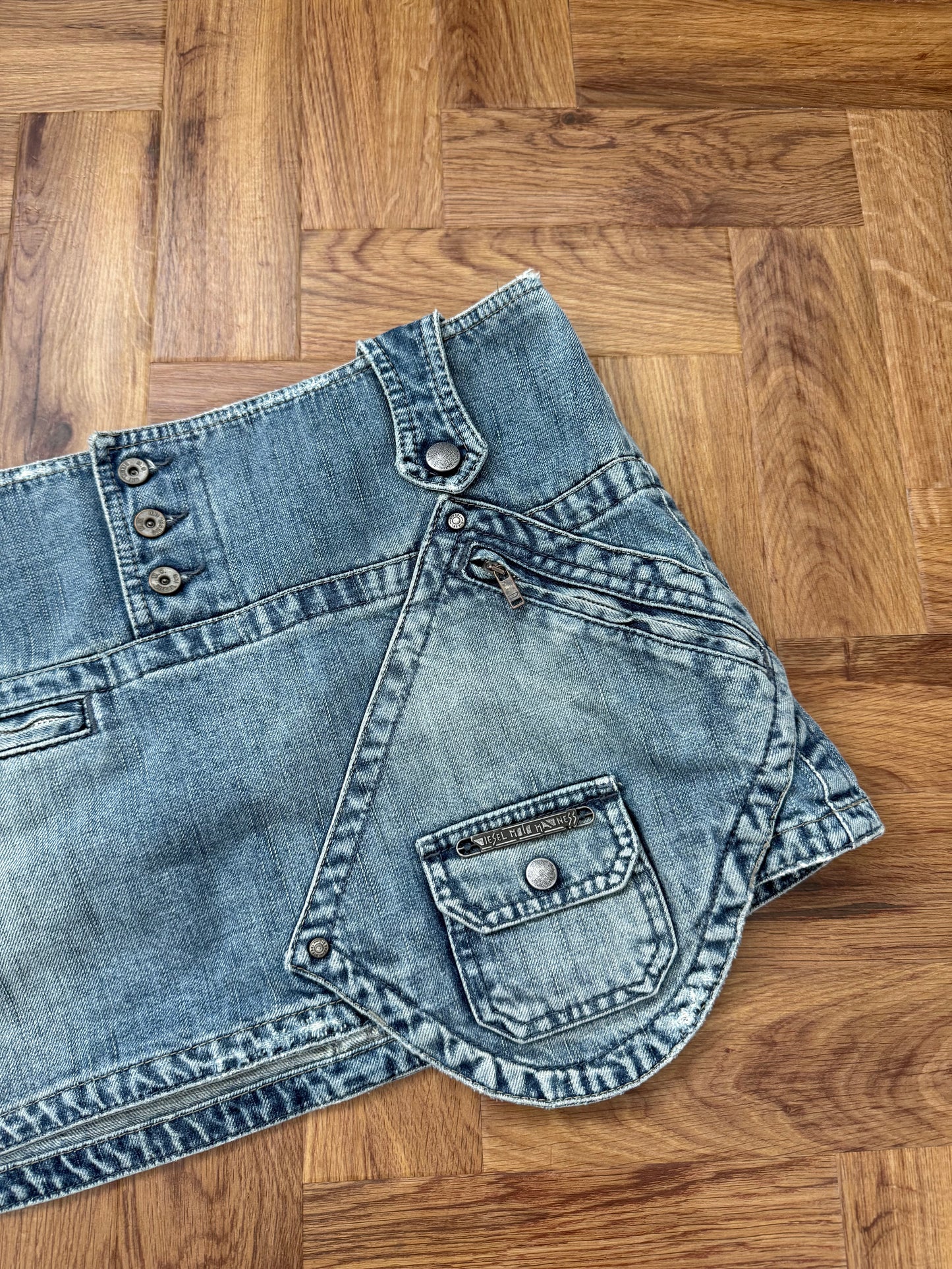 Diesel Denim Cargo Skirt (30)