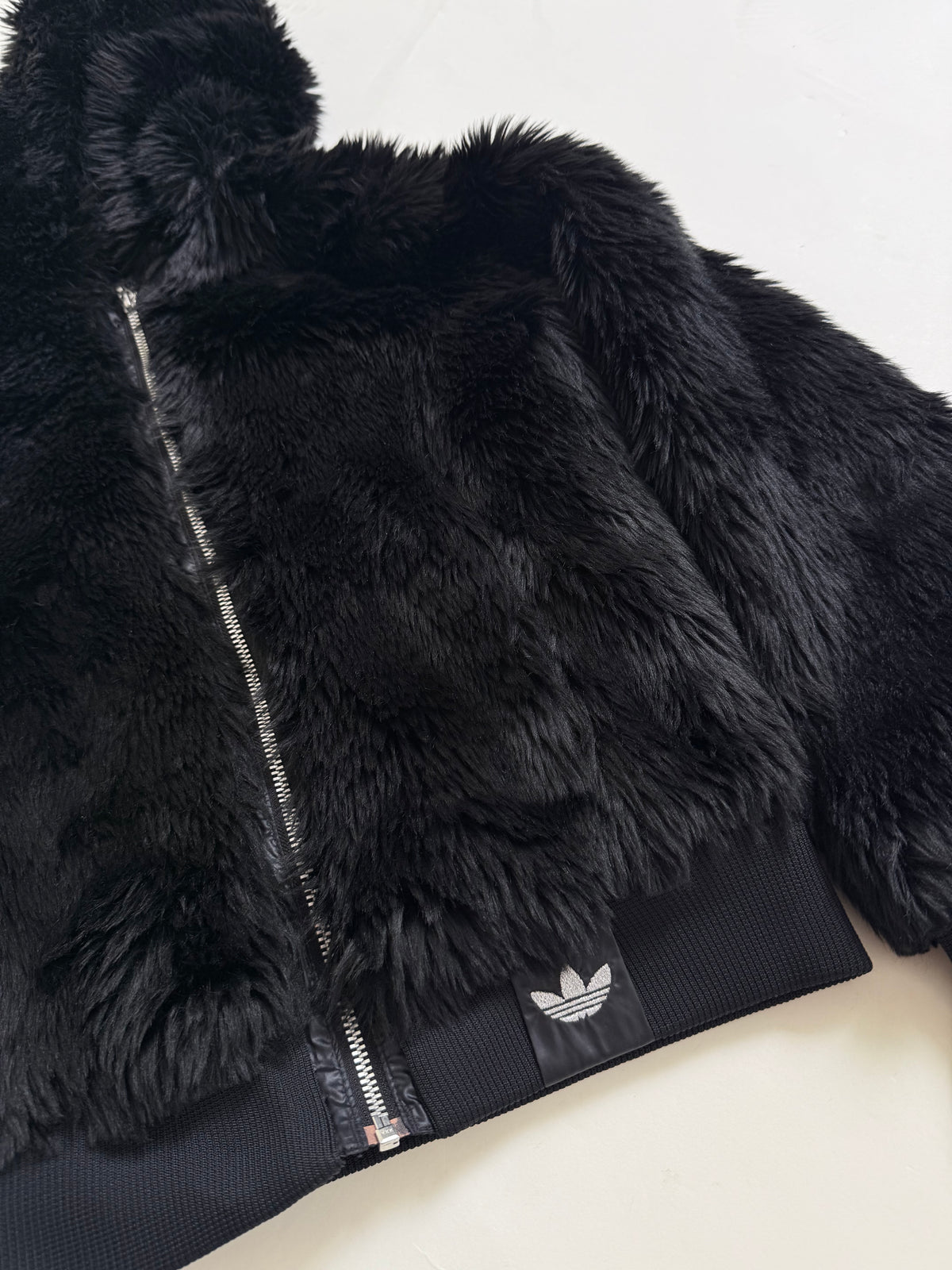 Adidas Faux Fur Bomber Jacket (S)