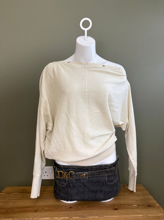 Allsaints Batwing Popper Jumper (M)