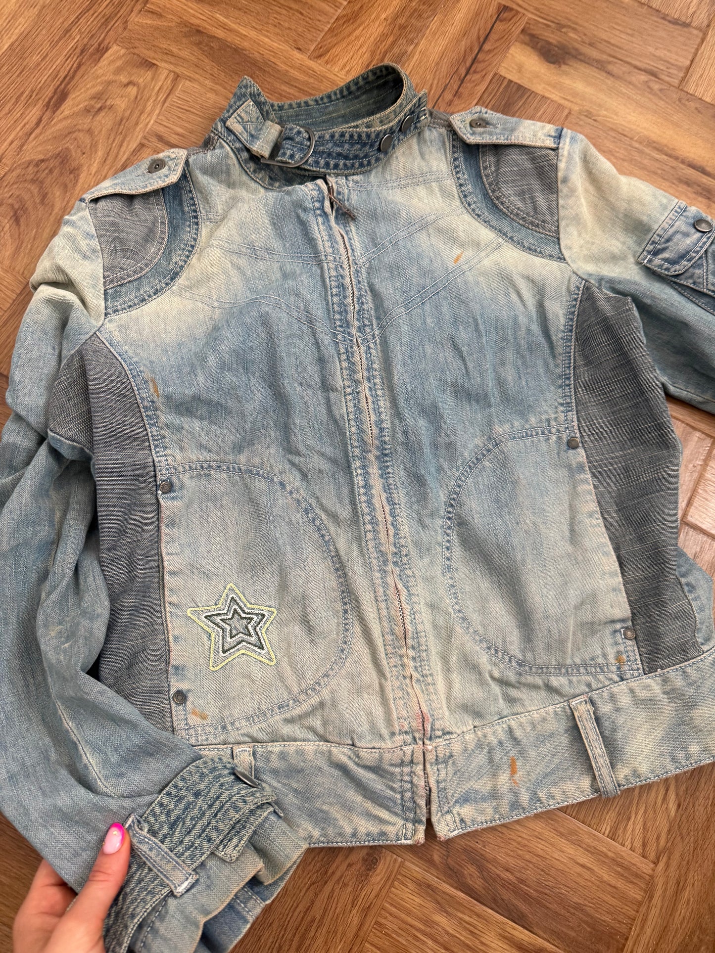 Diesel Denim Biker Jacket (L)