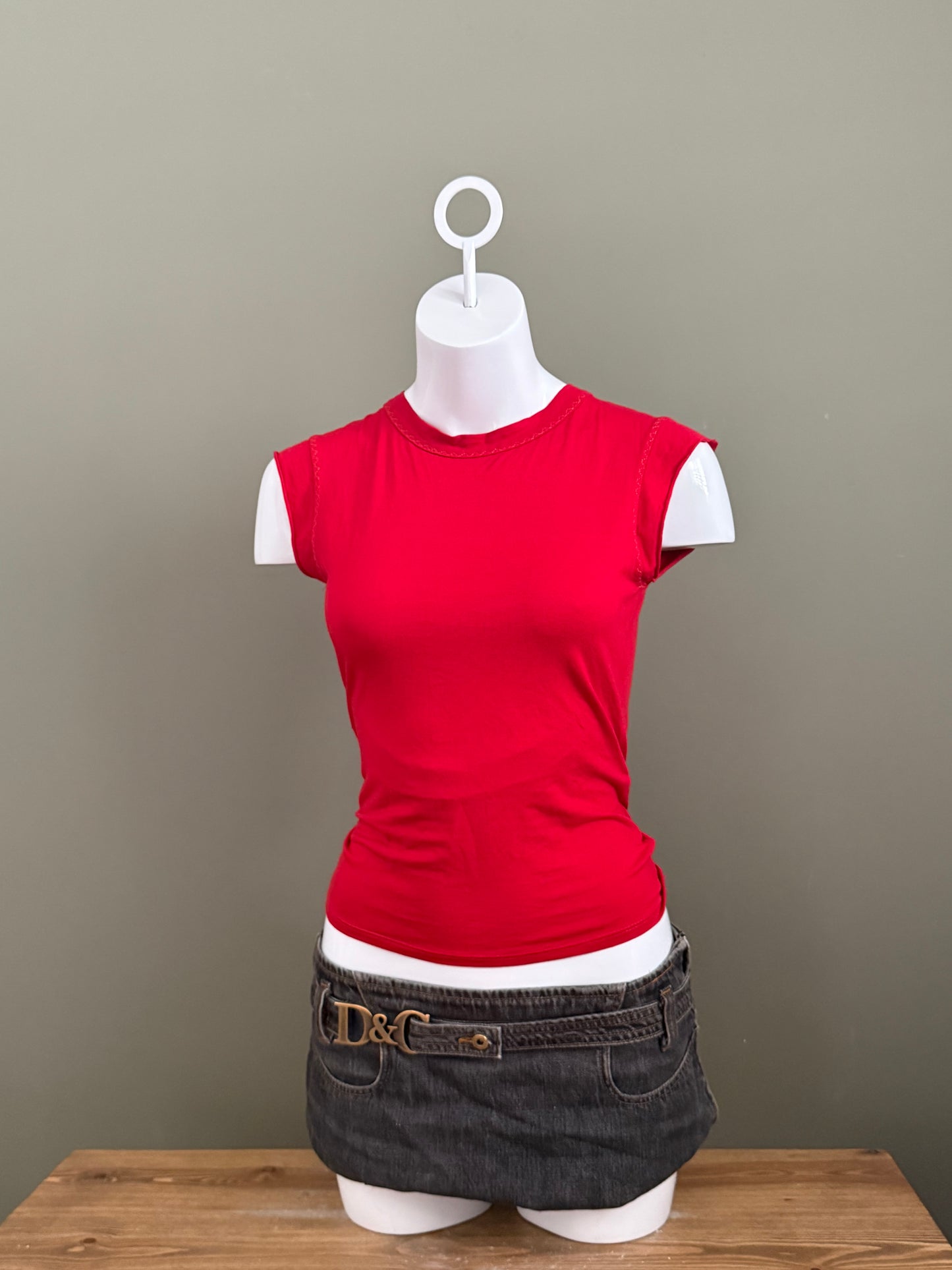 Morgan De Toi Red Tie Top (S)
