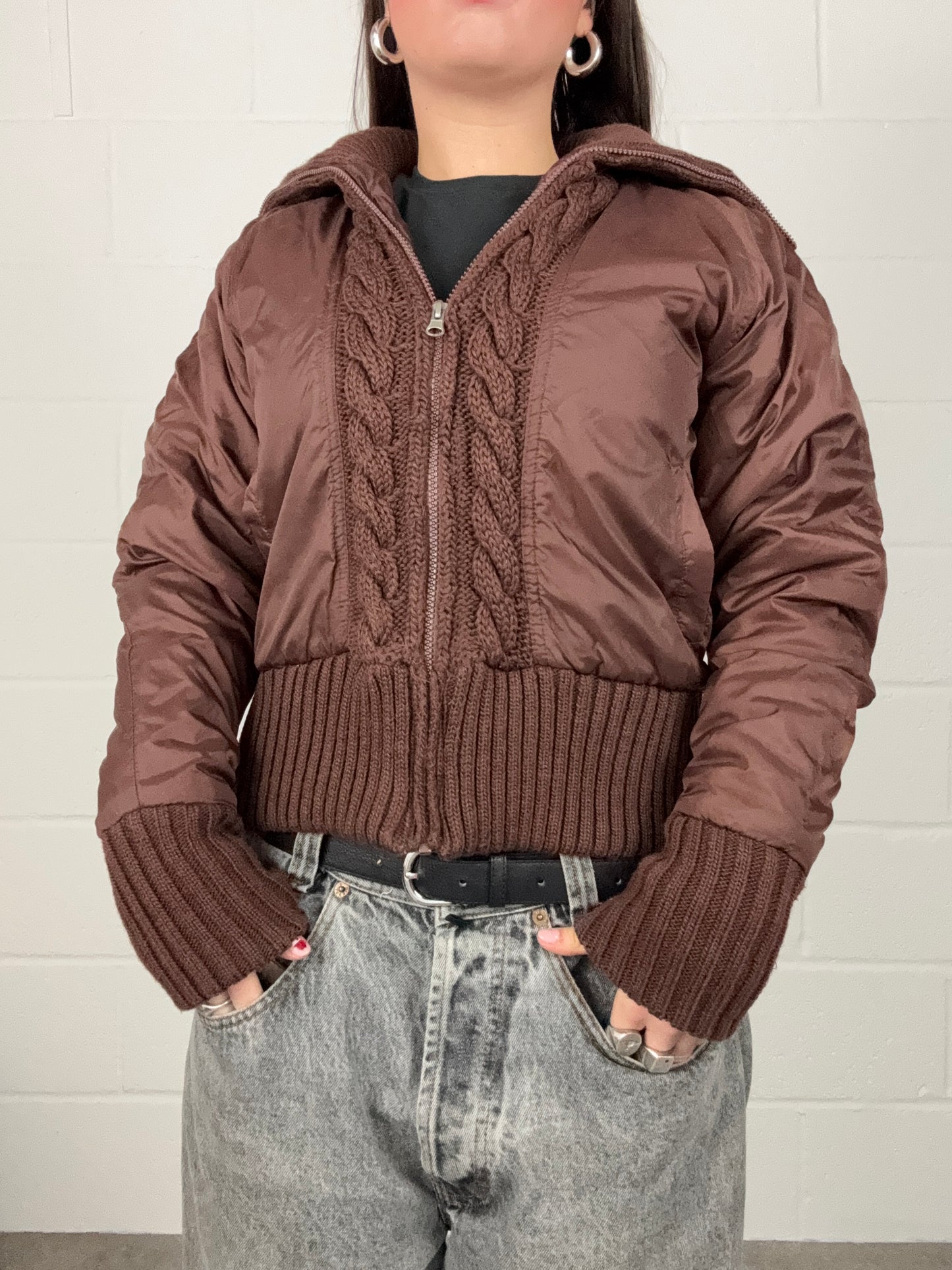 Brown Bomber Jacket (M)