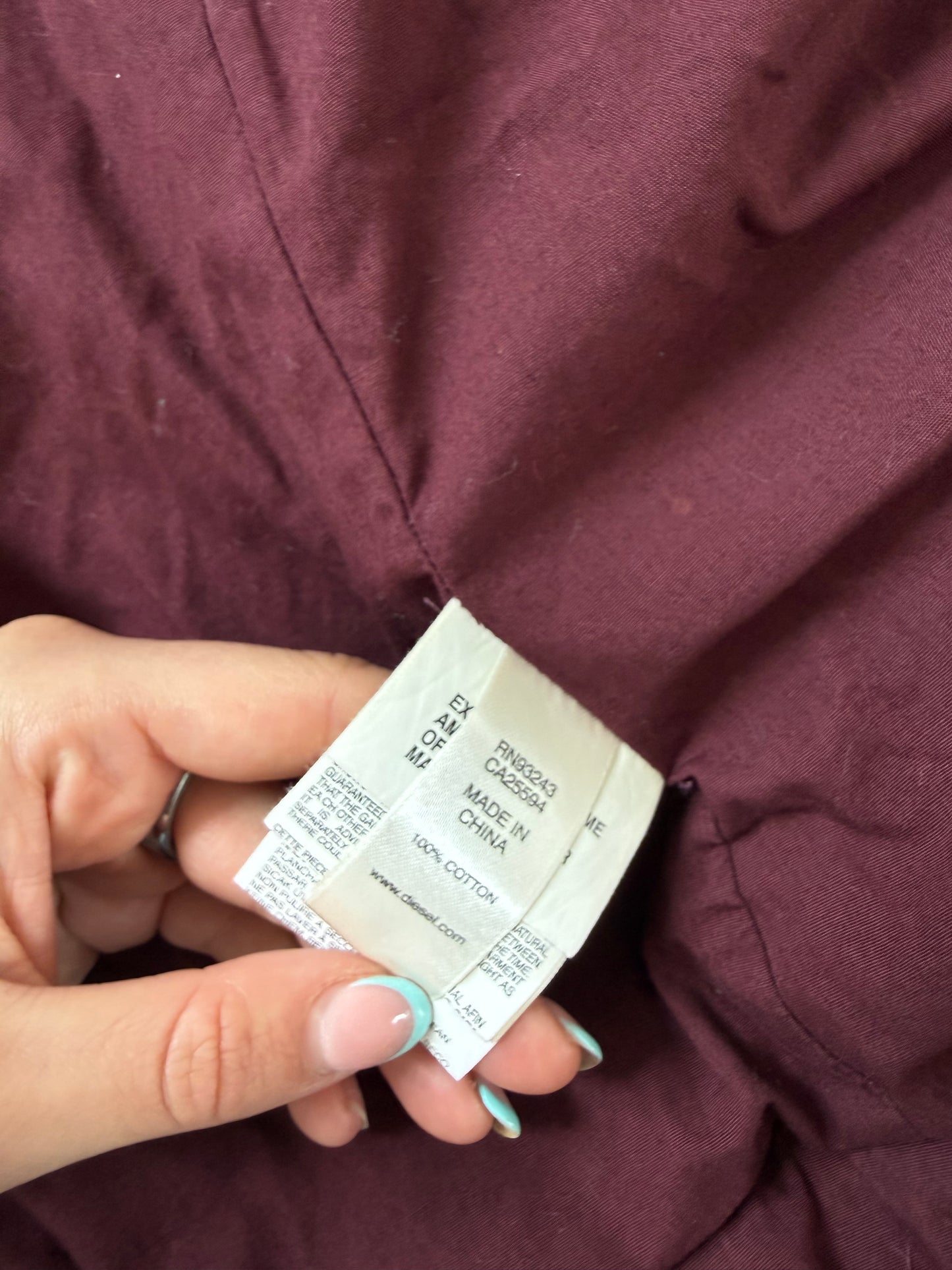 Diesel Asymmetrical Jacket, Removable Pouch (XS)
