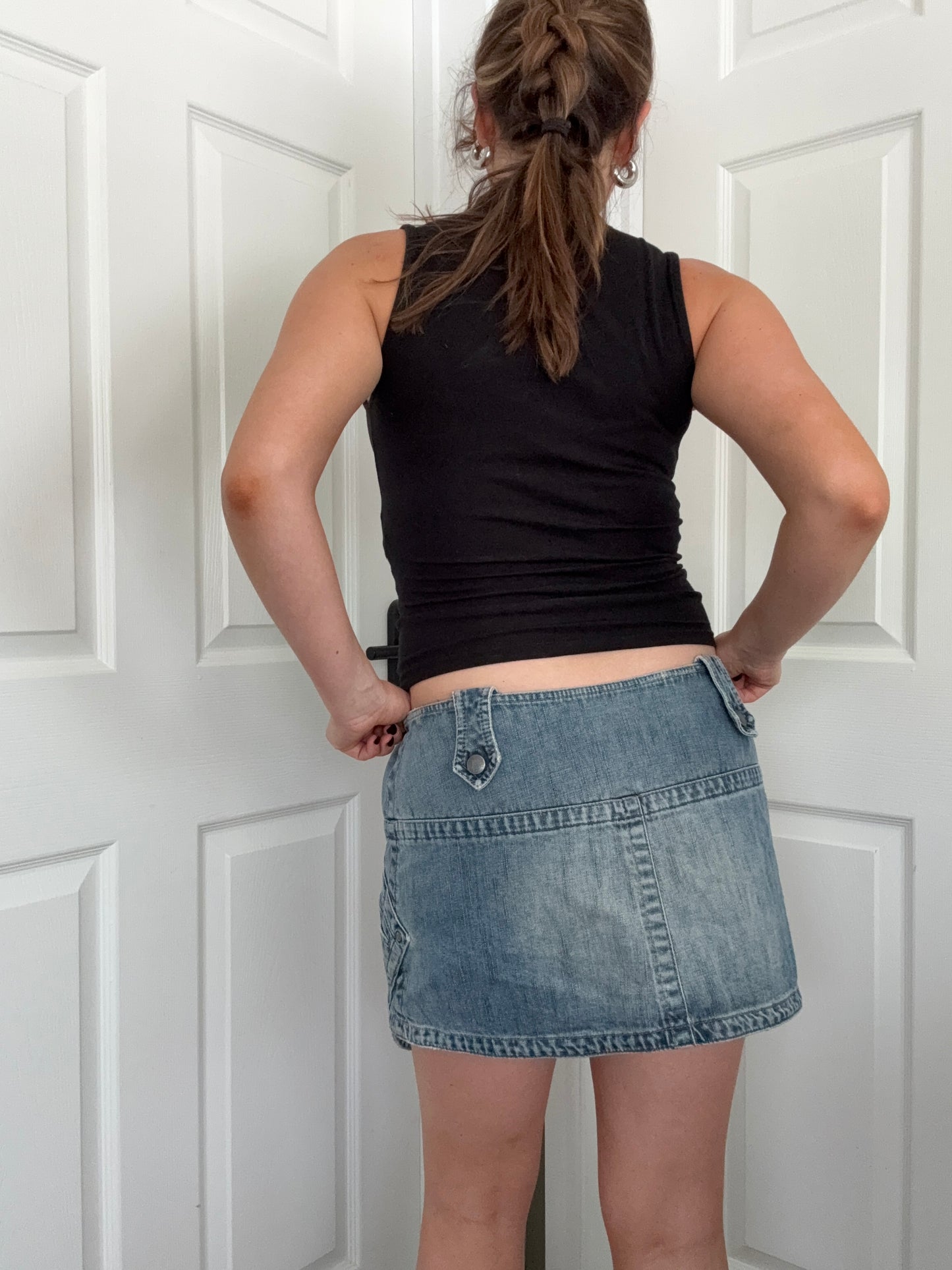 Diesel Denim Cargo Skirt (30)
