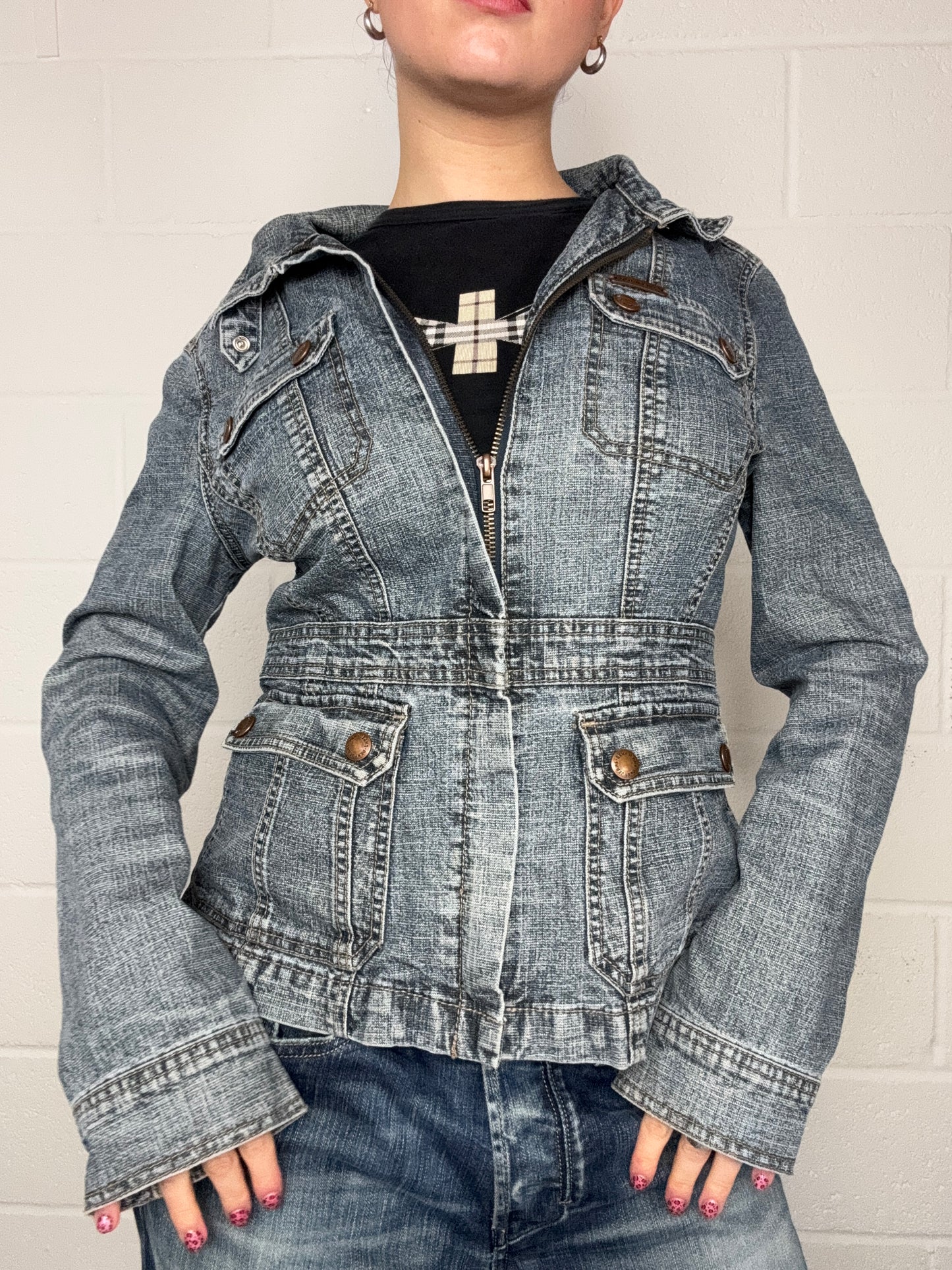 DKNY Denim Cargo Jacket (M)