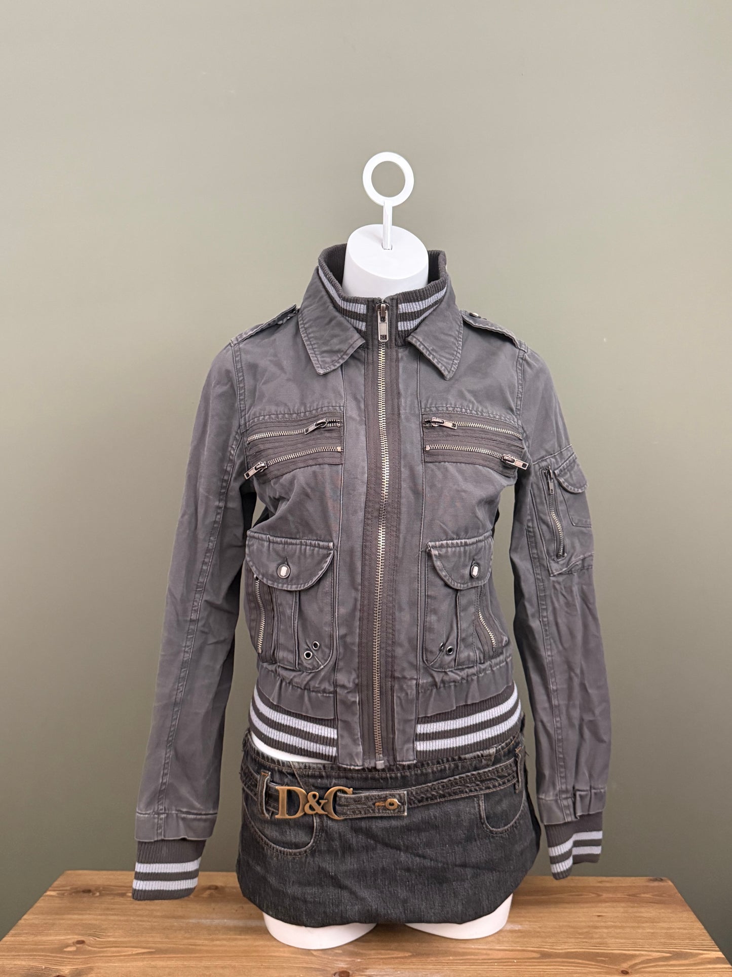 Y2K Cargo Jacket (UK12)