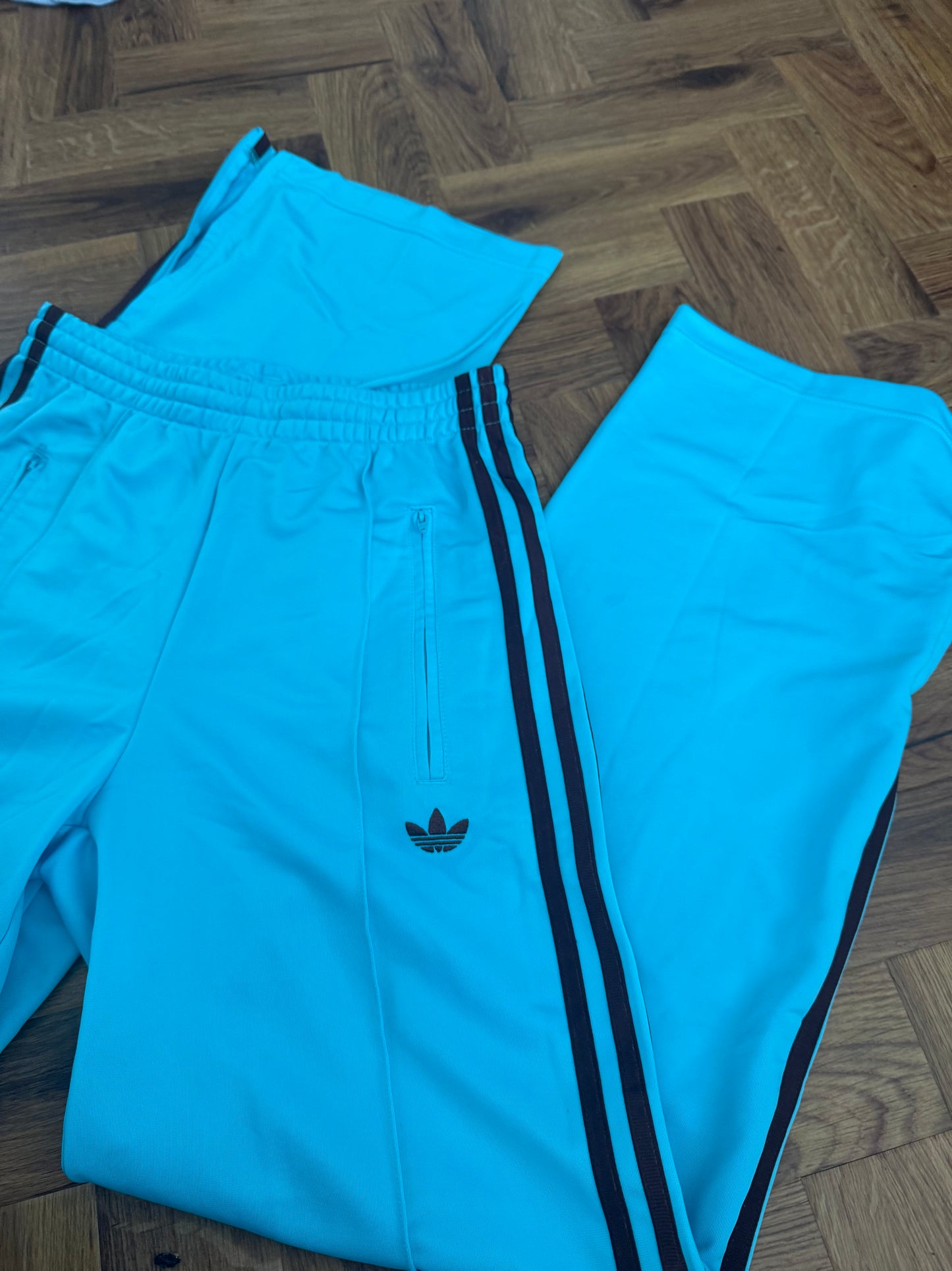 Adidas Straight Leg Tracksuit Bottoms (XS)