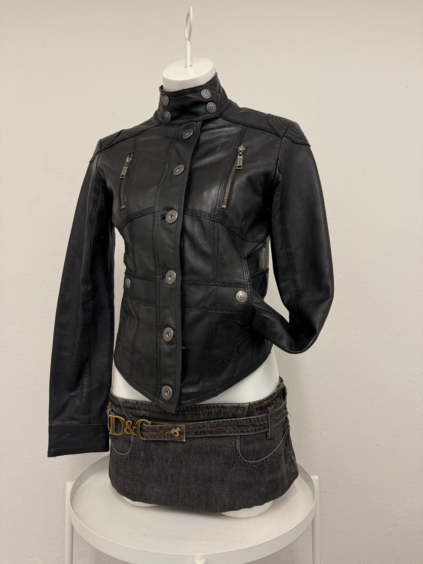 Leather Corset Jacket (UK12)