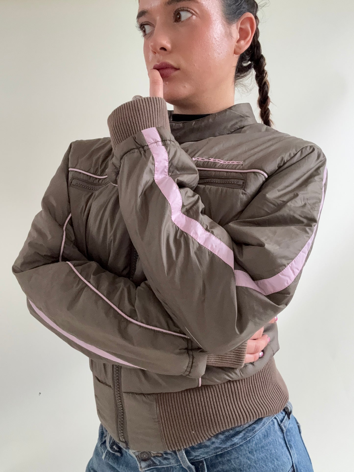 Y2K Bomber Jacket (M)