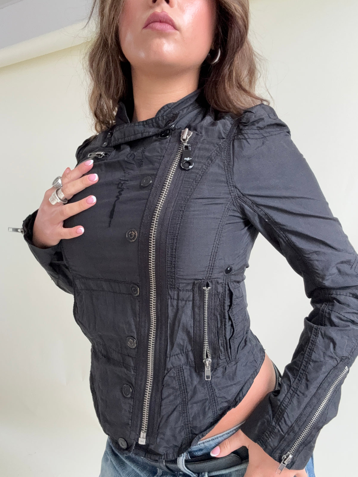 Asymmetric Corset Utility Jacket (UK10)