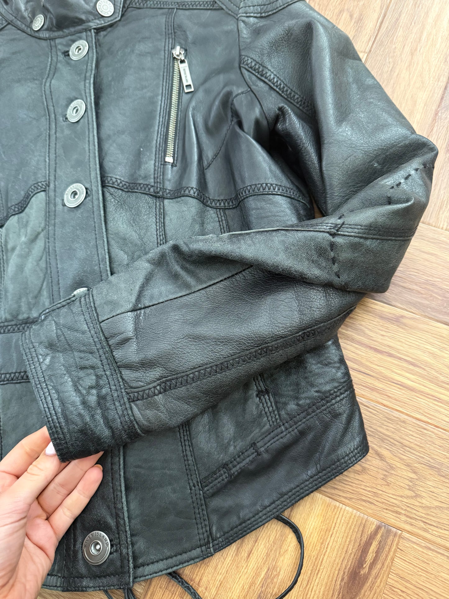 Leather Corset Jacket (UK12)