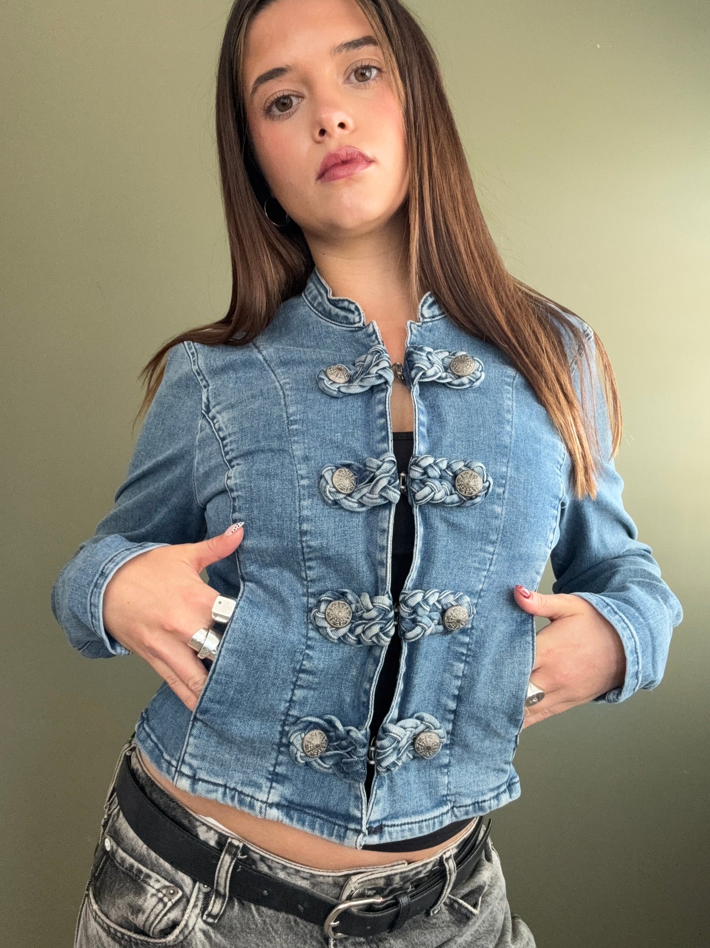 Denim Military Jacket (UK10)