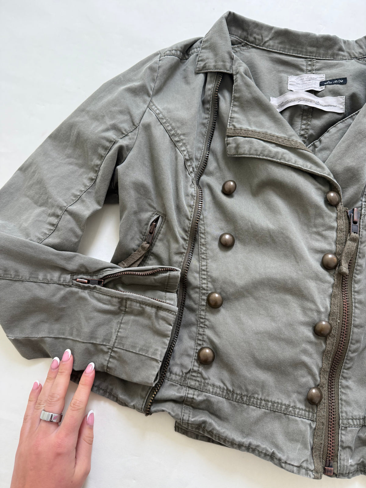 Khaki Military Jacket (UK12)