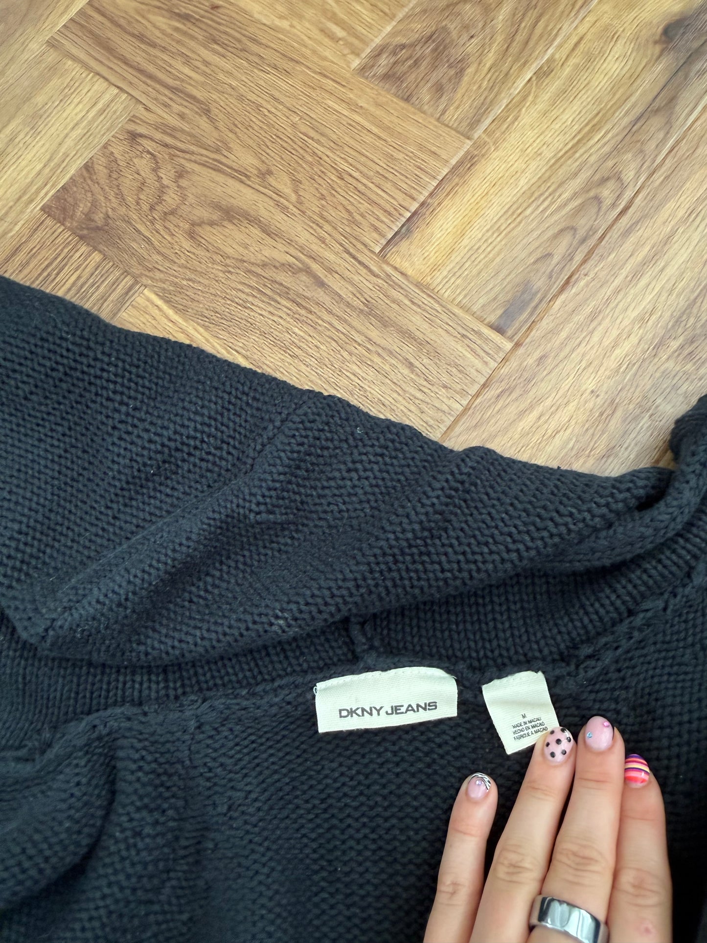 DKNY Knit Zip Hoodie (M)