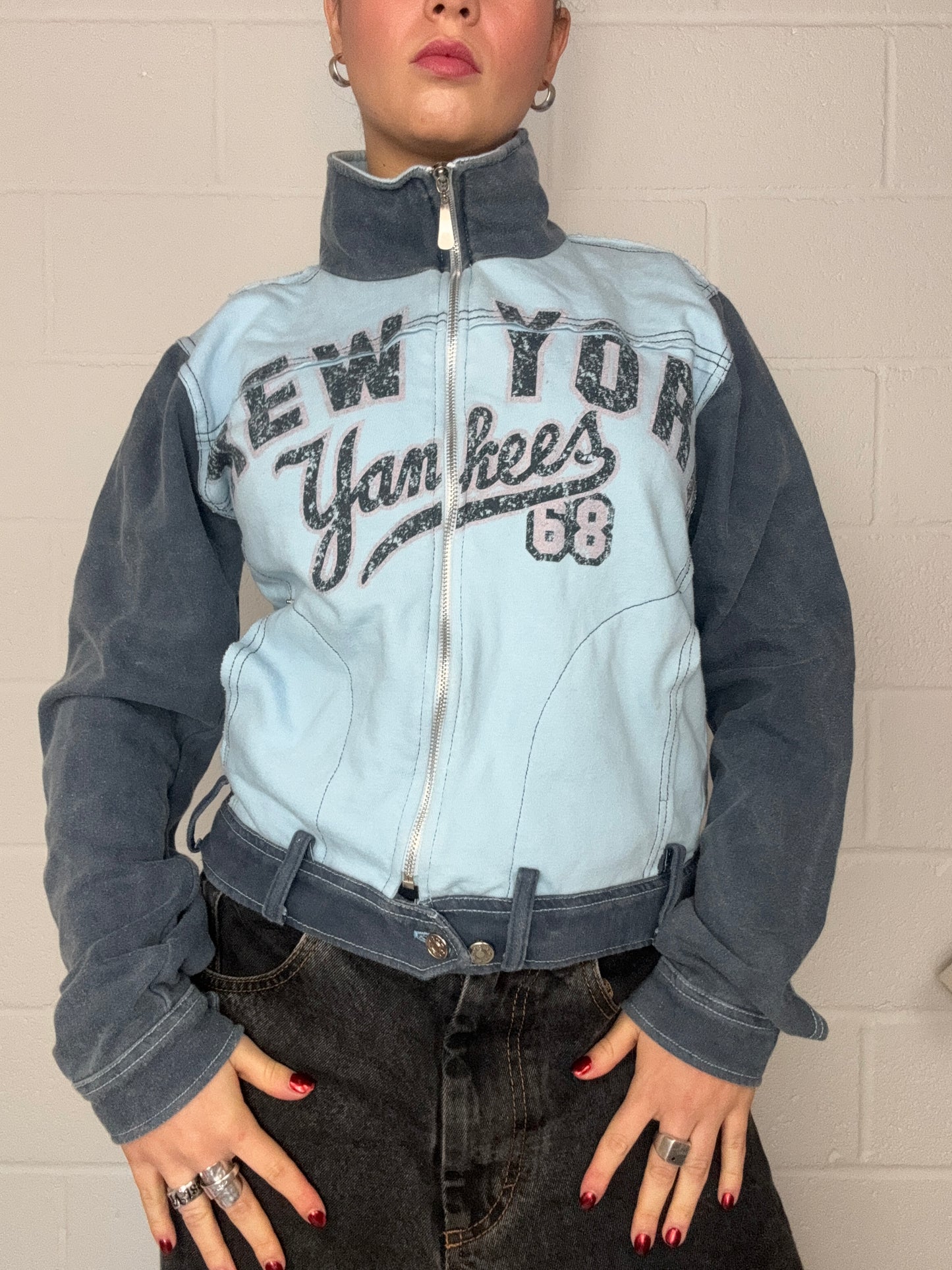 NY Yankees Zipper Jumper (UK14)