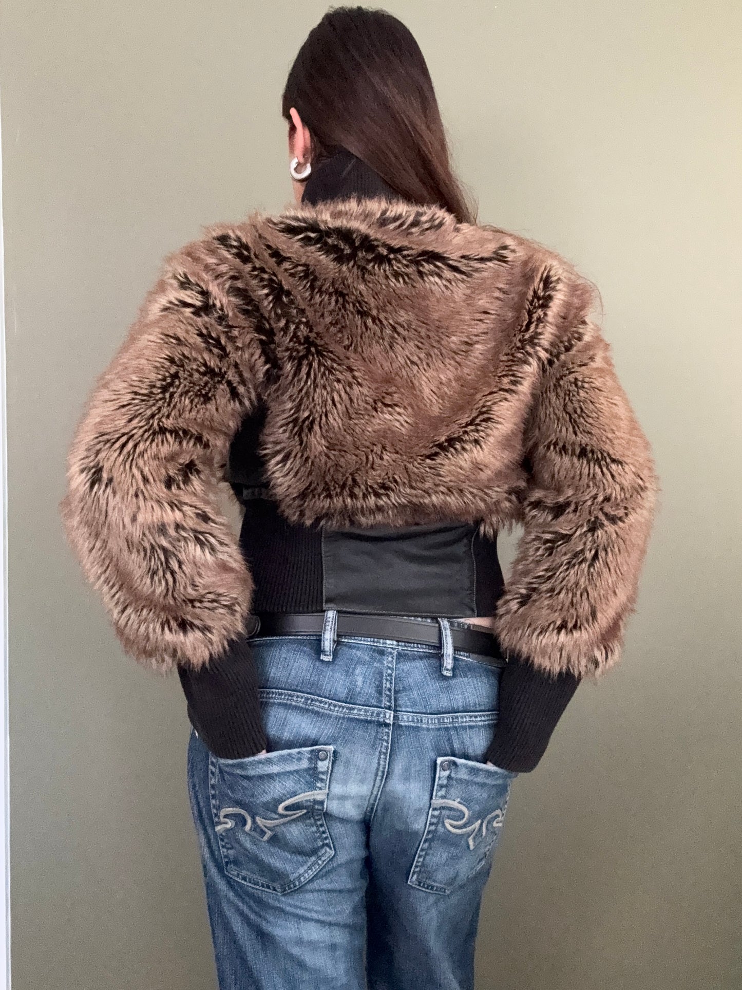 Faux Fur Firetrap Jacket (M)