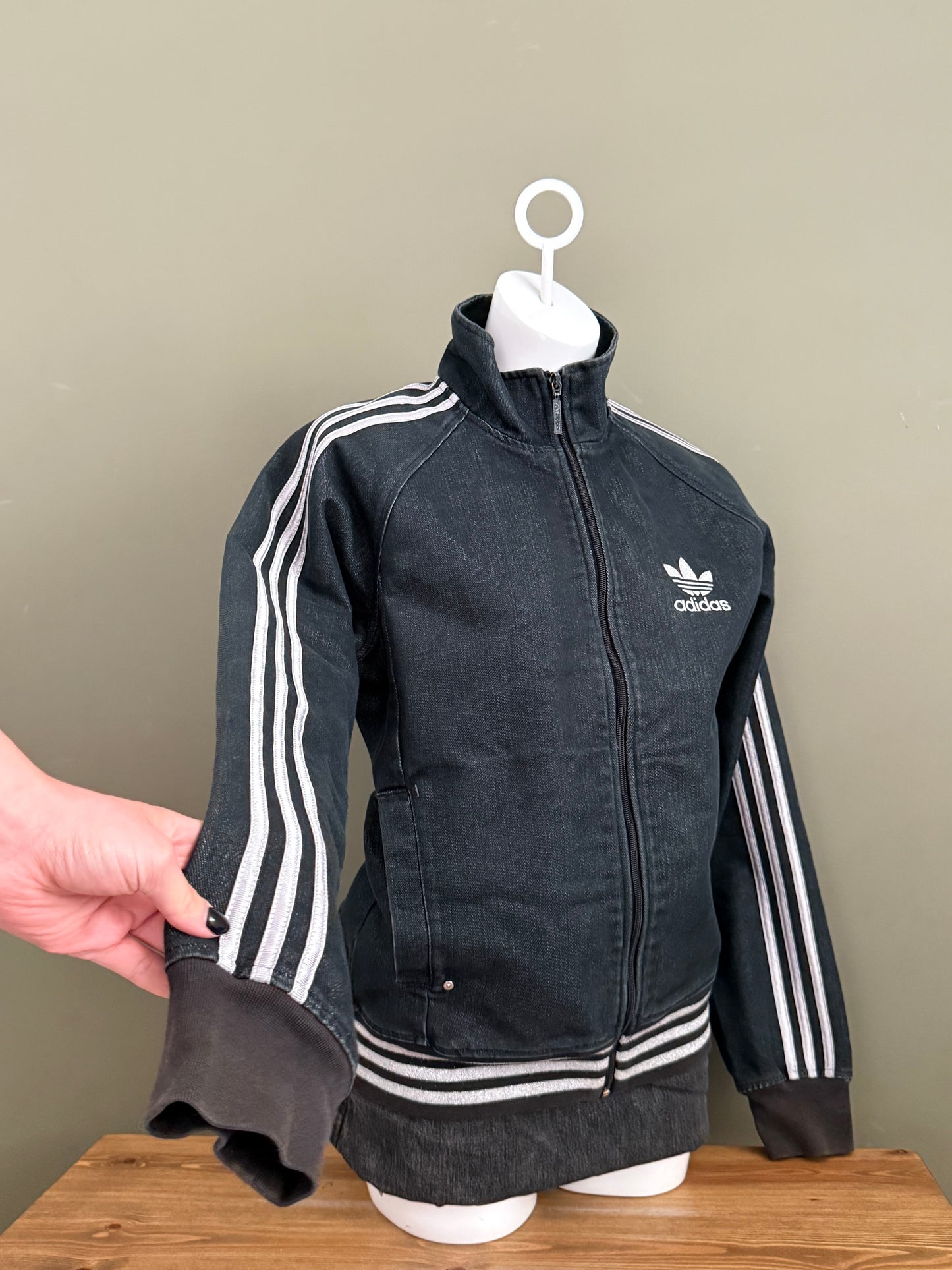 Adidas Denim Bomber Jacket (M)