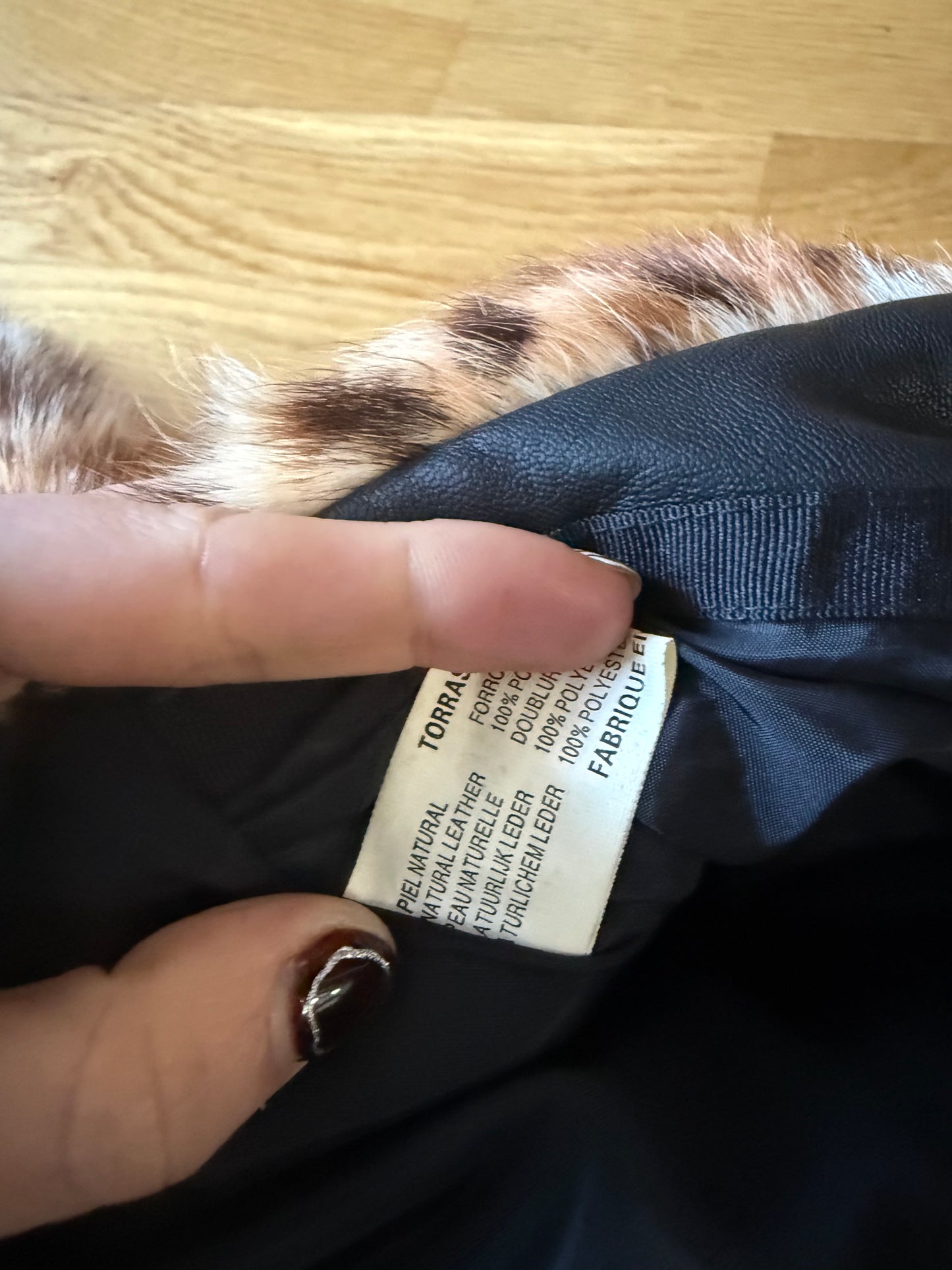 Leather, Faux Fur Jacket (M)