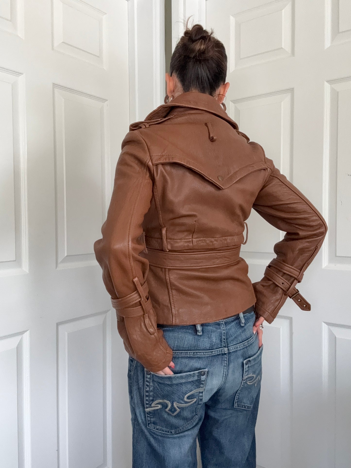 Allsaints Leather 2 in 1 Jacket (UK10)
