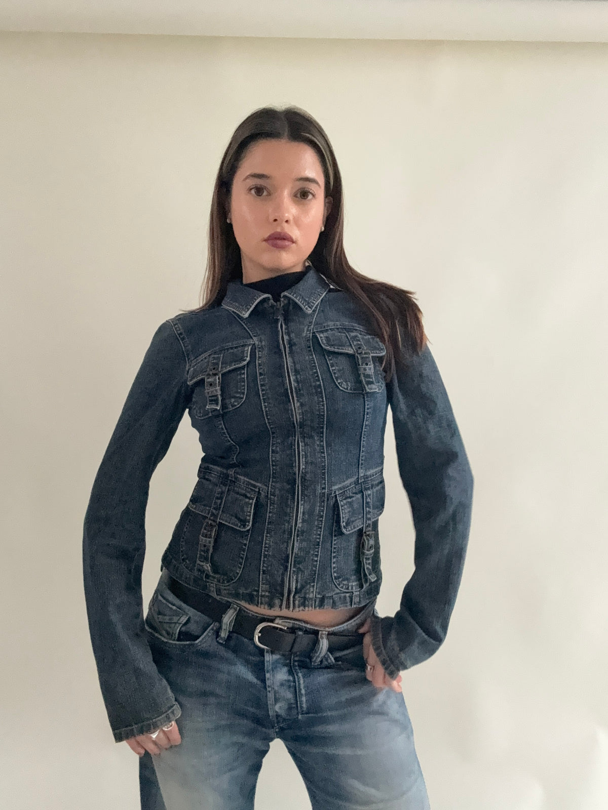 DKNY Denim Cargo Jacket (S)