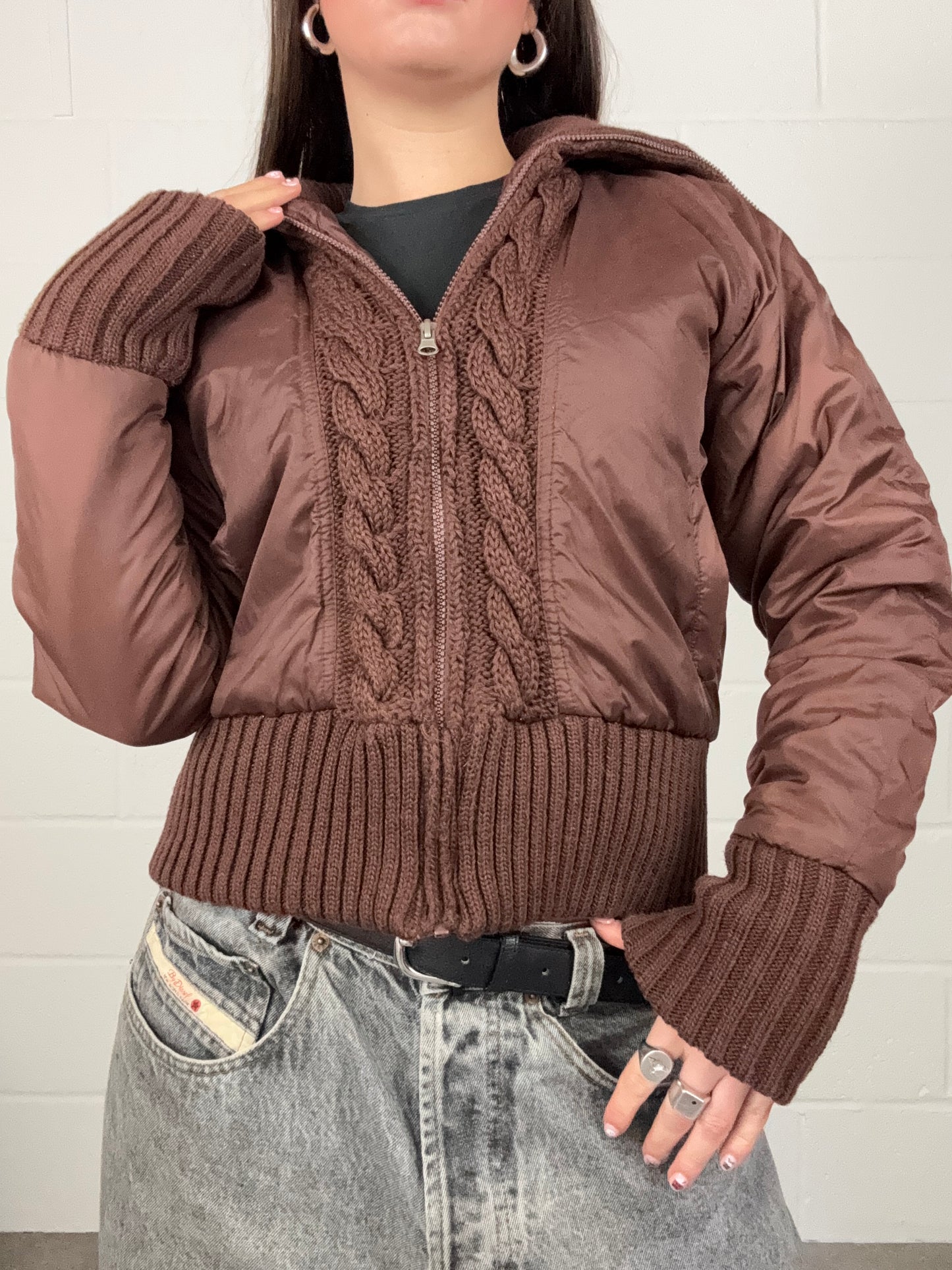 Brown Bomber Jacket (M)