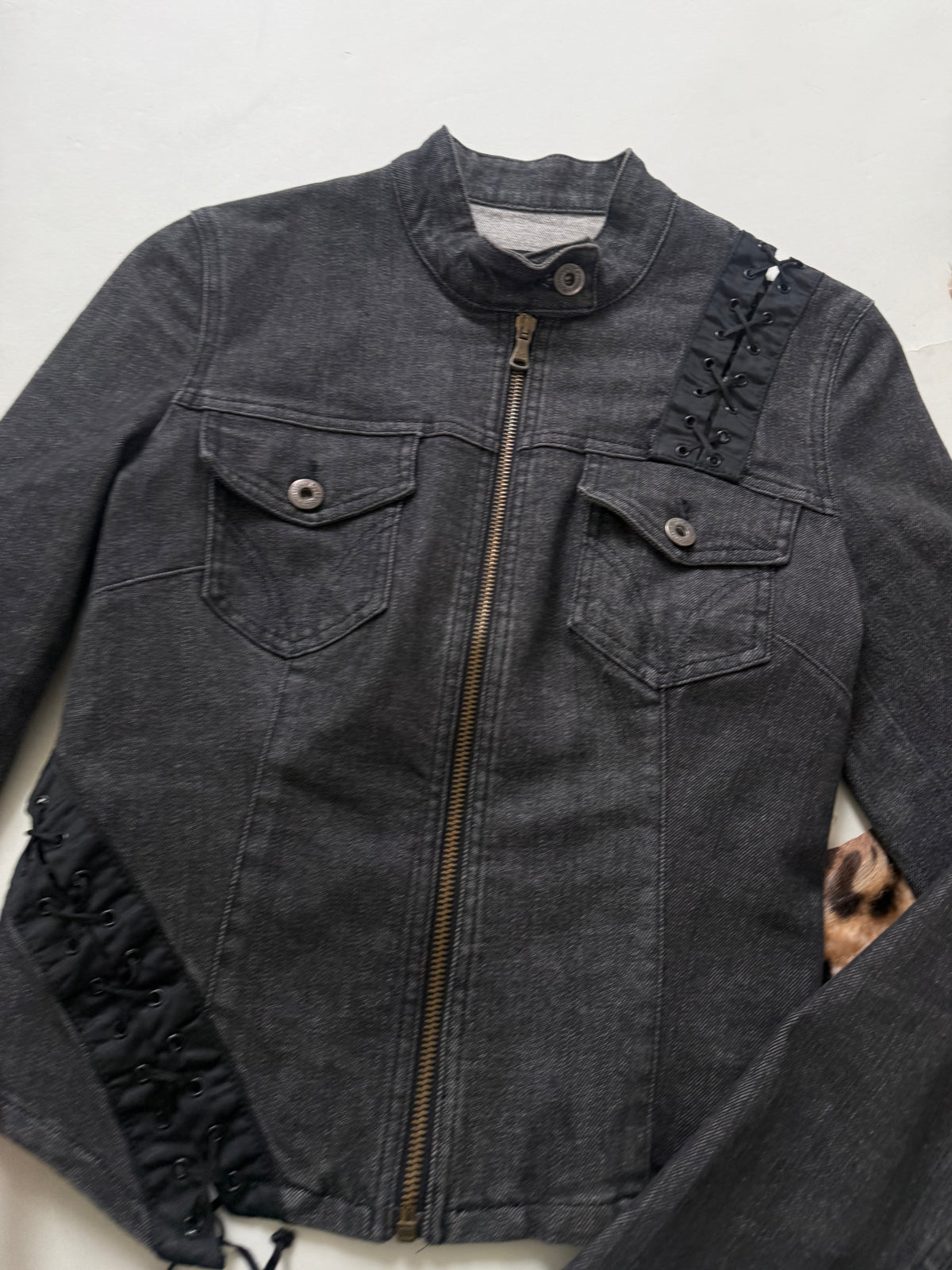 Dolce & Gabbana Denim Lace Up Jacket (S)