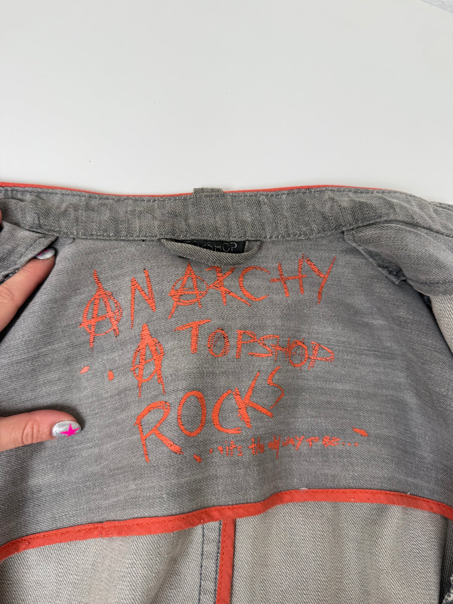 Y2K Biker Jacket (UK14)