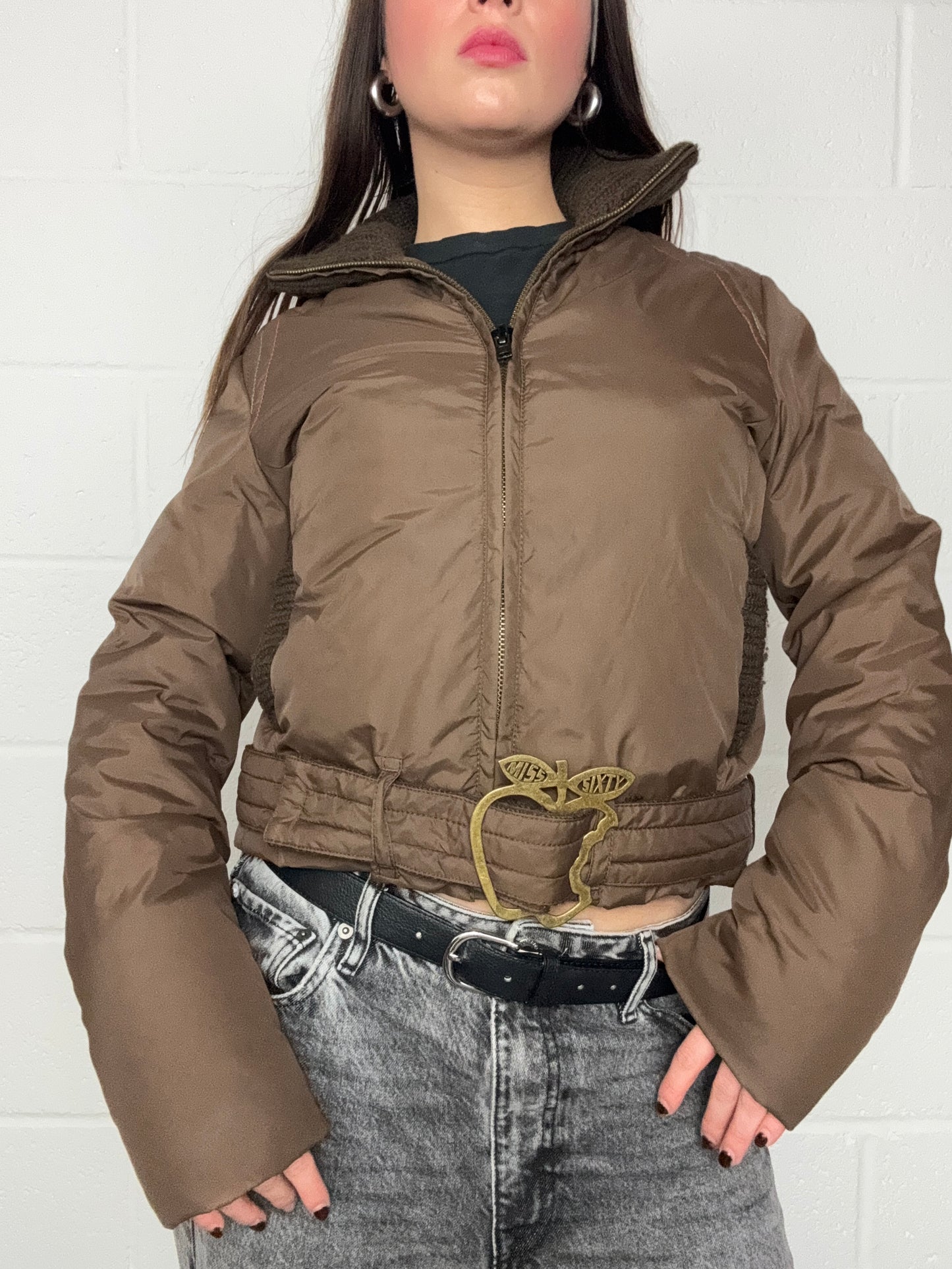 Miss Sixty Brown Puffer Jacket (M)