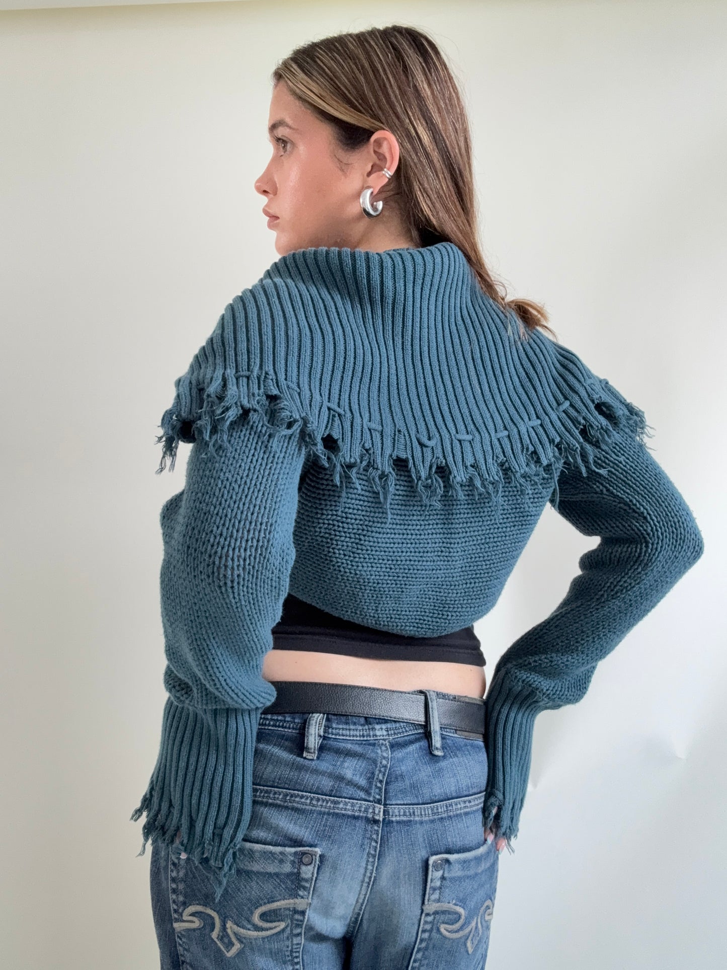 Diesel Knit Cropped Cardigan (L)