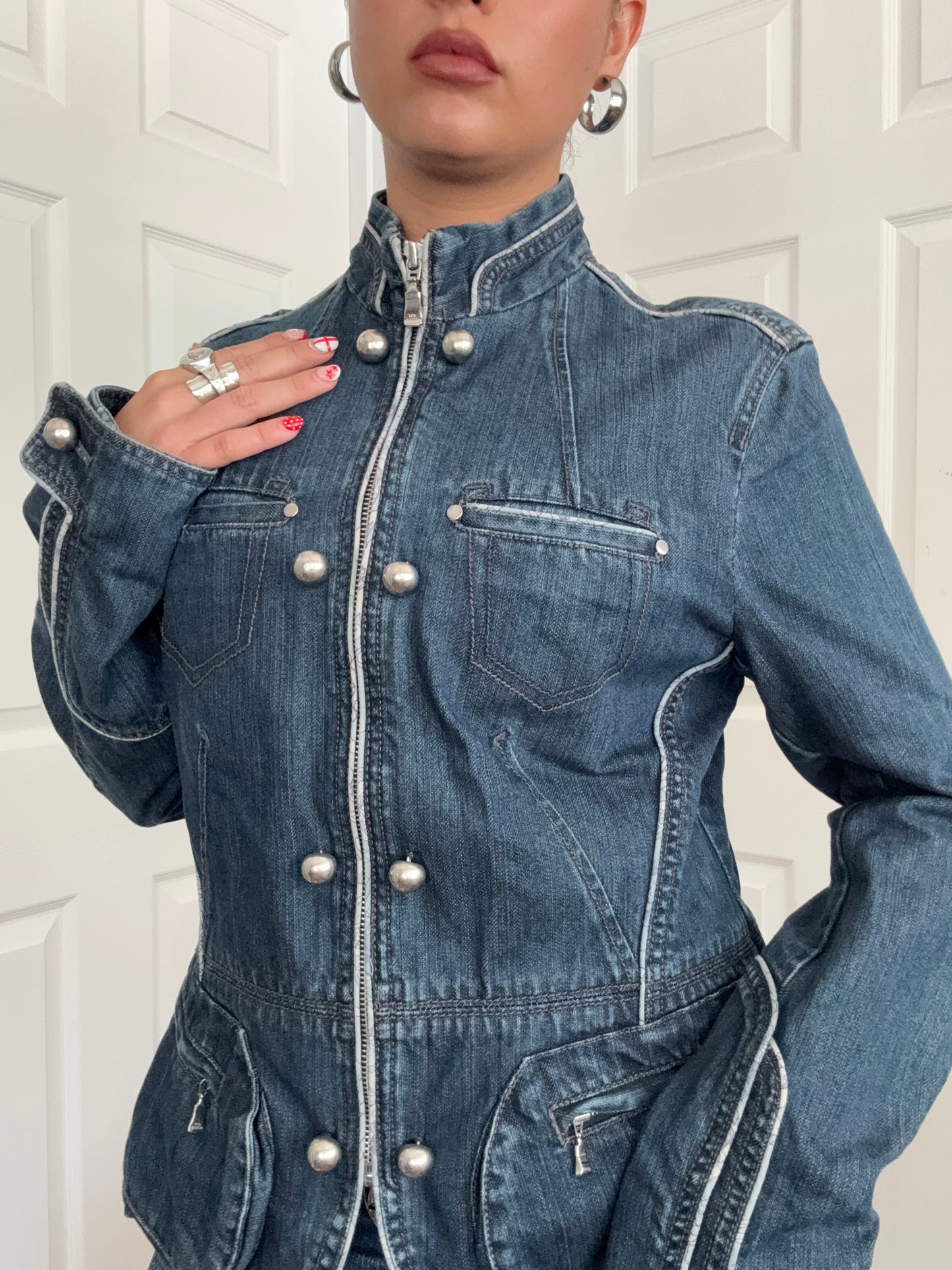 Ted Baker Denim Military Jacket (M)