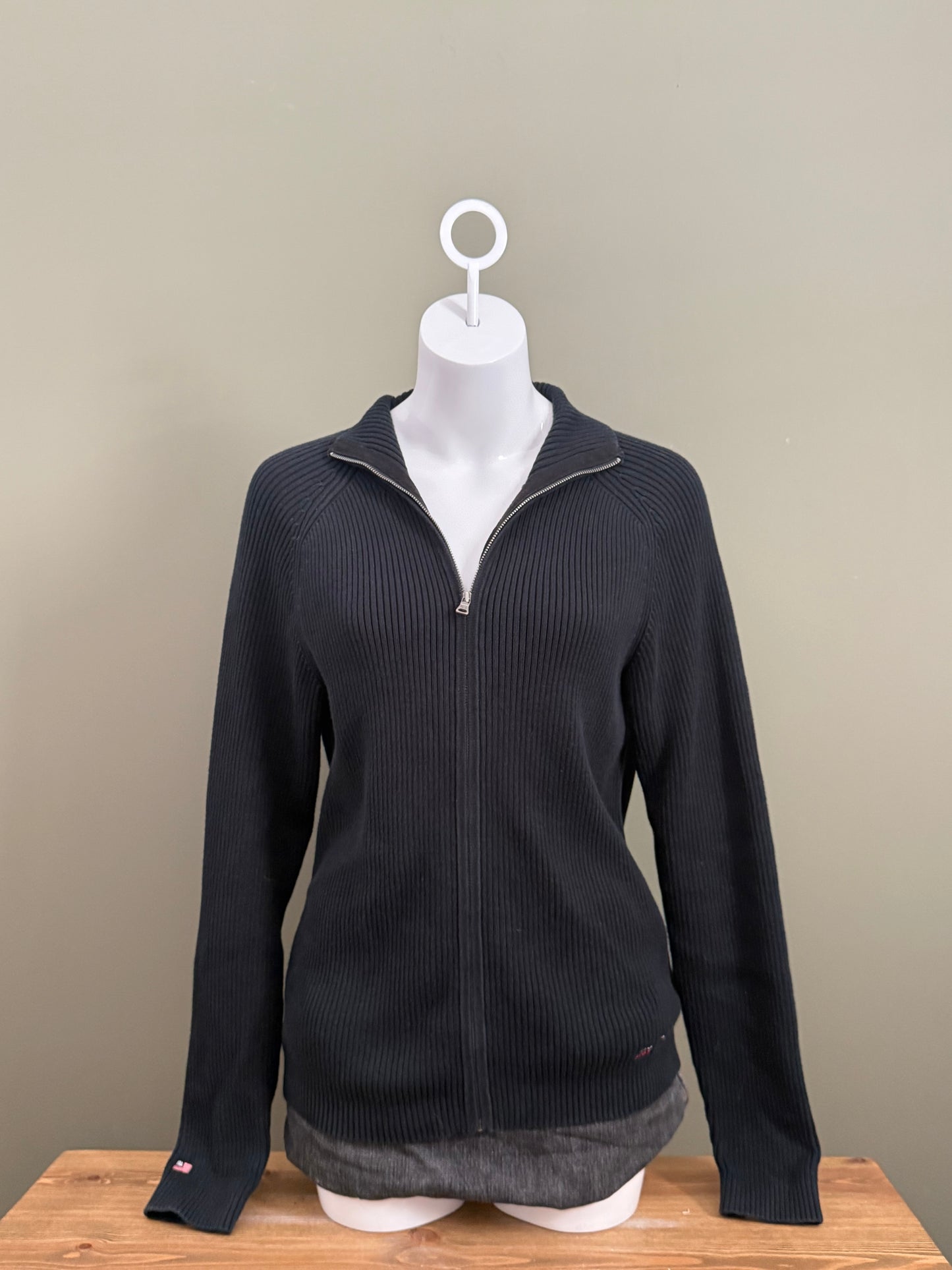 Ralph Lauren Knitted Ribbed Zip Jumper (M)