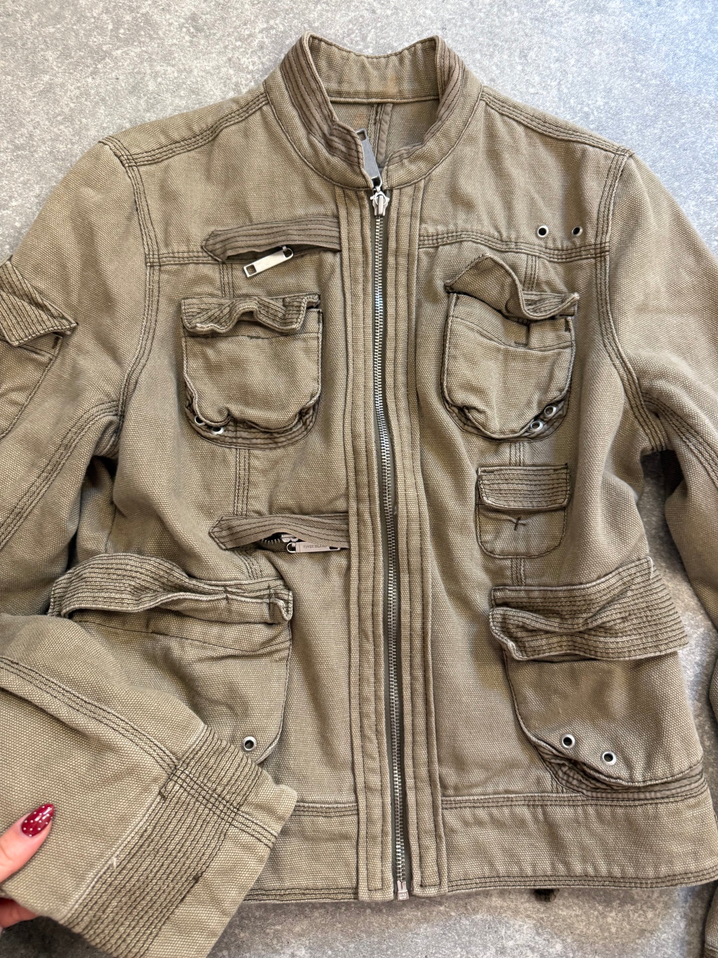 Y2K Cargo Jacket (UK12)