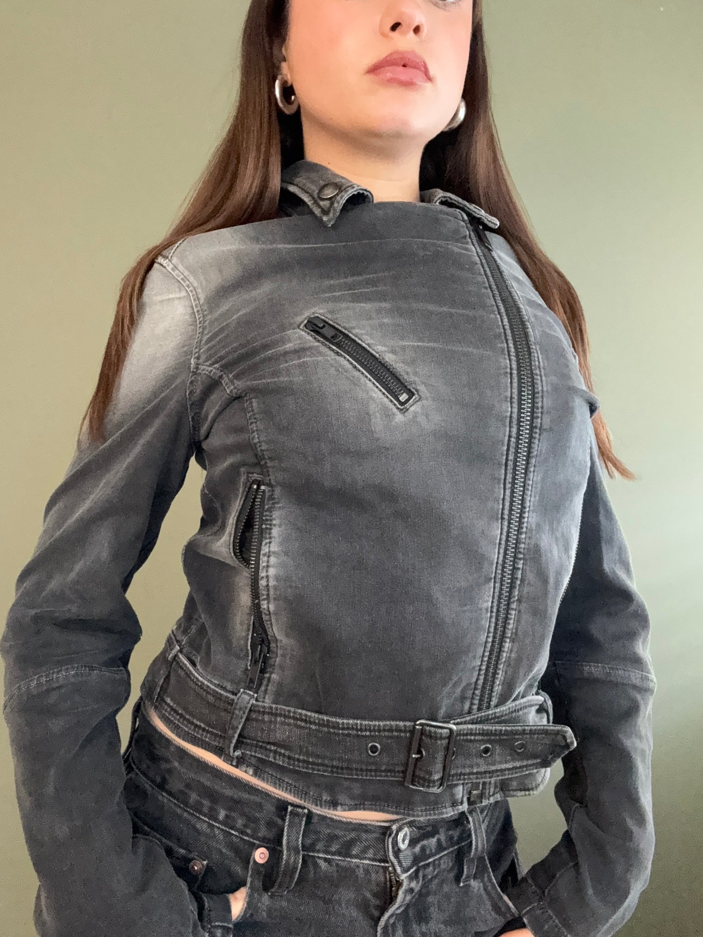 Diesel Denim Biker Jacket (S)