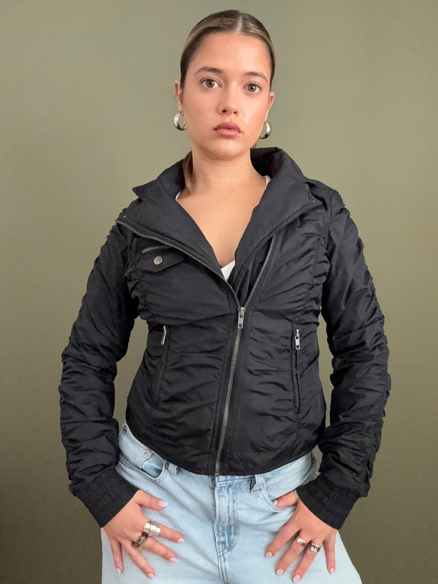 Jane Norman Ruched Coat (UK12)