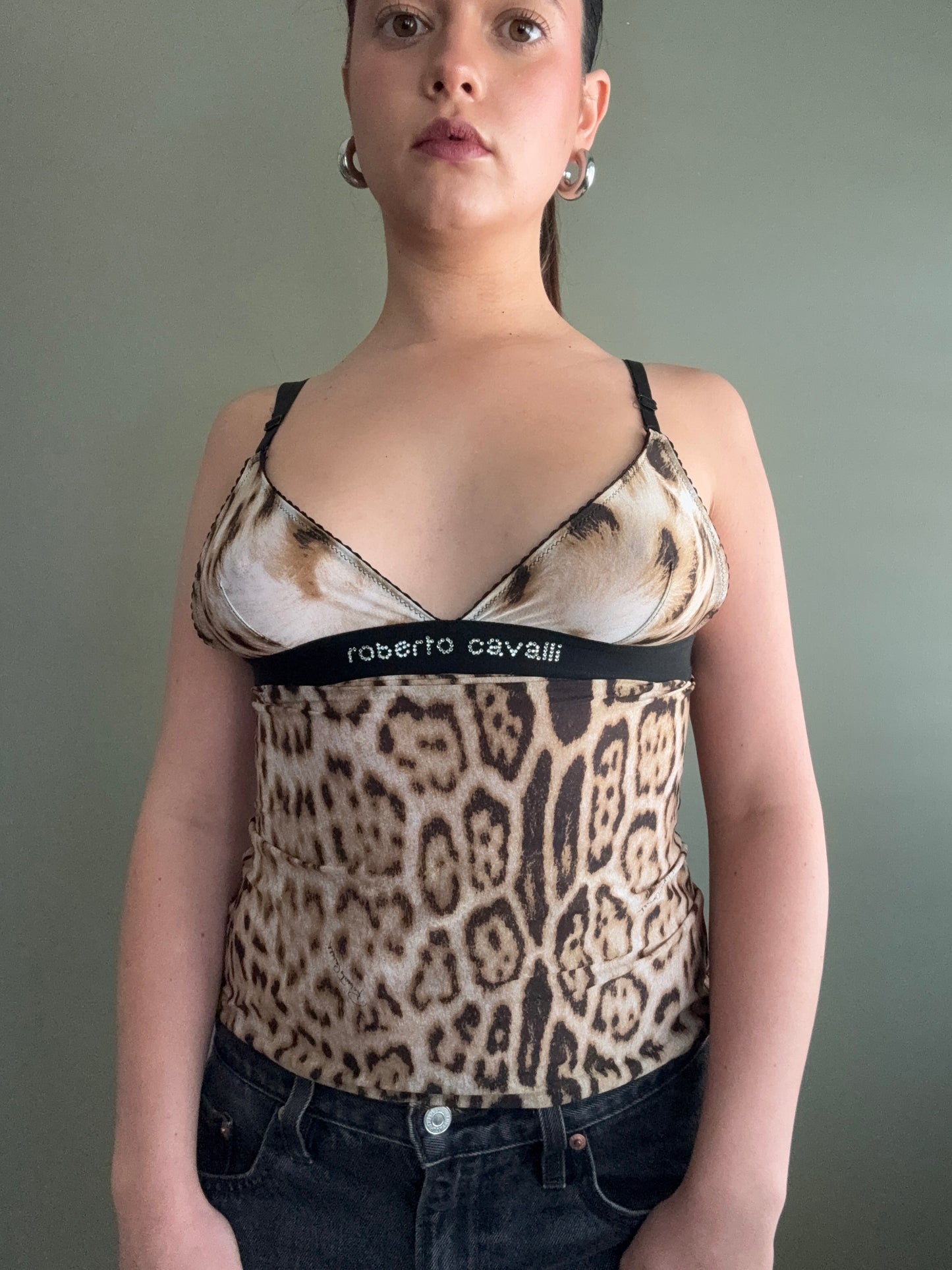 Roberto Cavalli Leopard Cami (S)