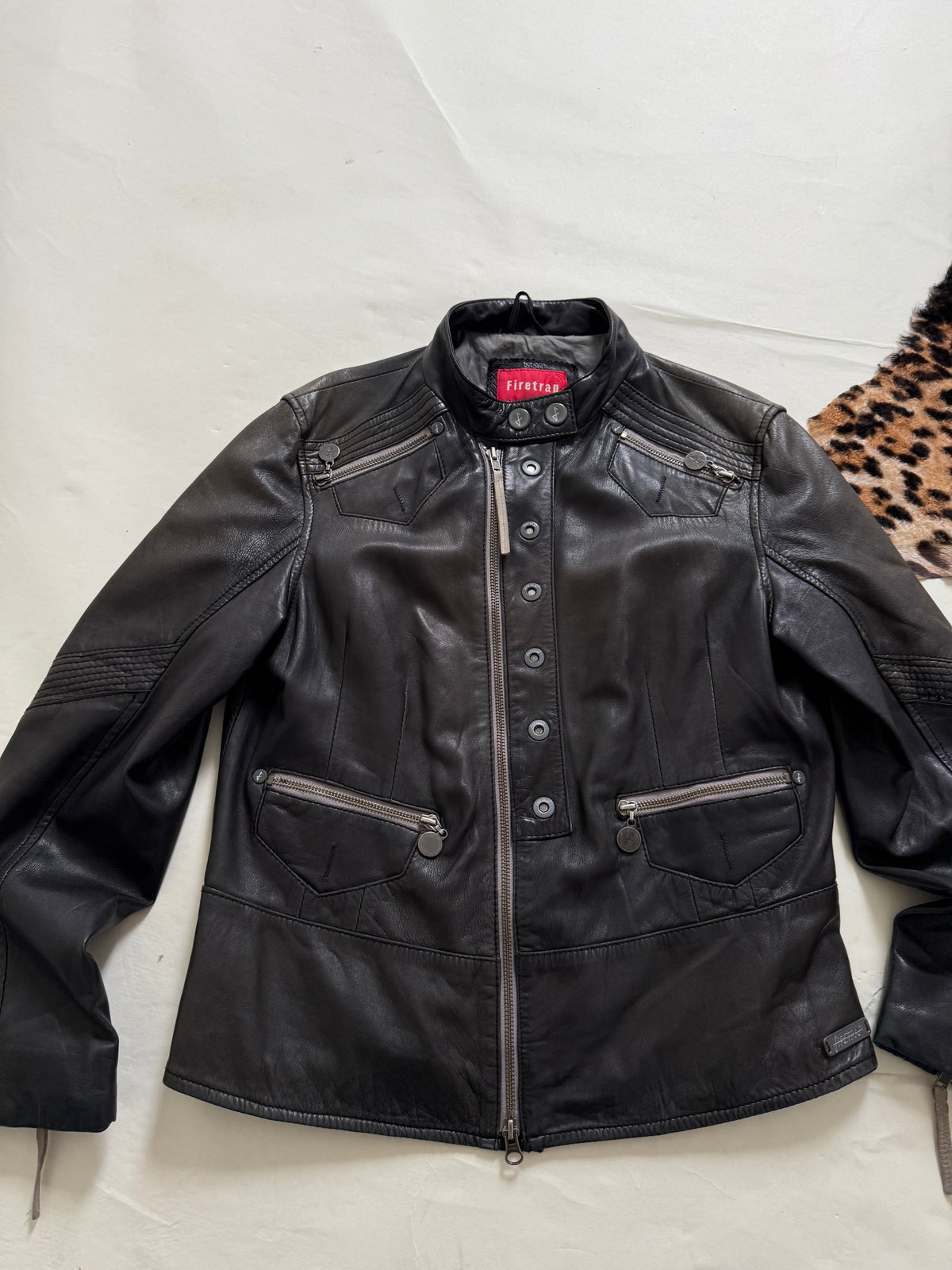 Firetrap Leather Jacket (L)