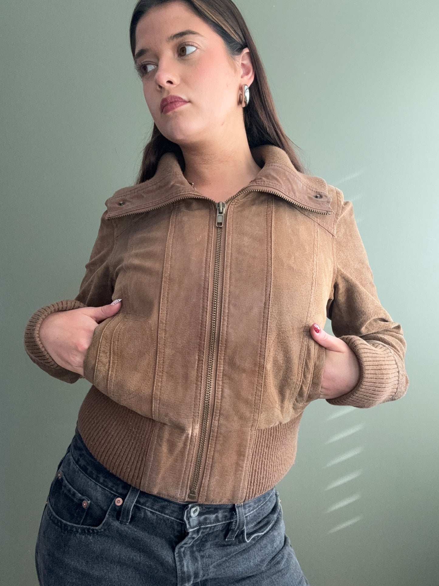 Fitted Leather Jacket (UK12)