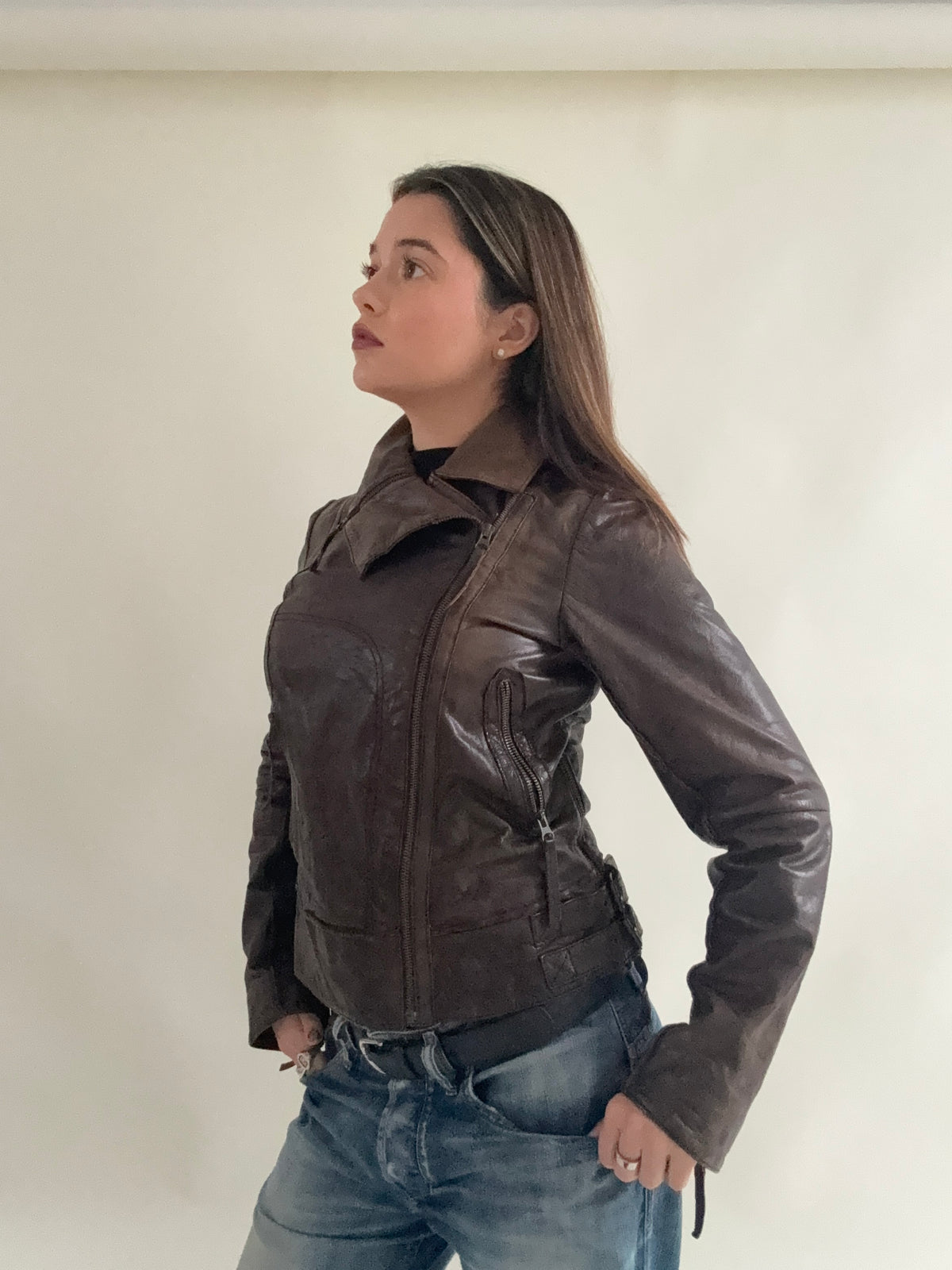 Vintage Allsaints Leather Jacket (UK12)