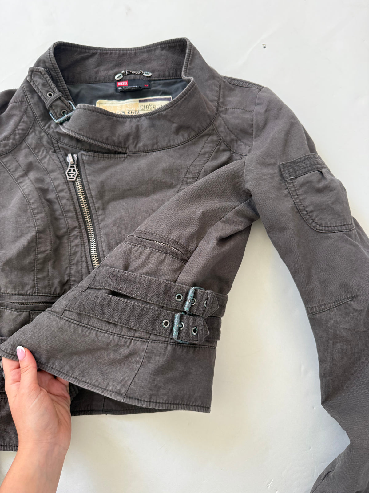 Diesel Cropped Utility Jacket (L)