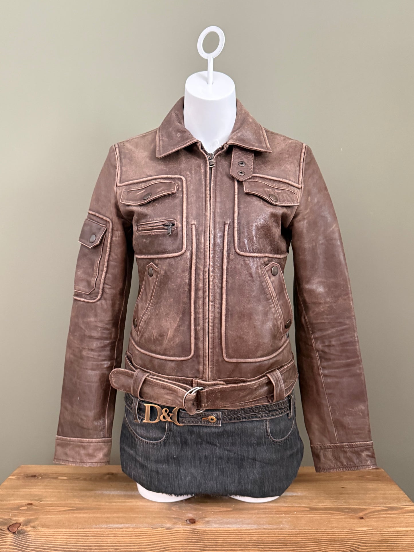 Miss Sixty Leather Jacket (M)