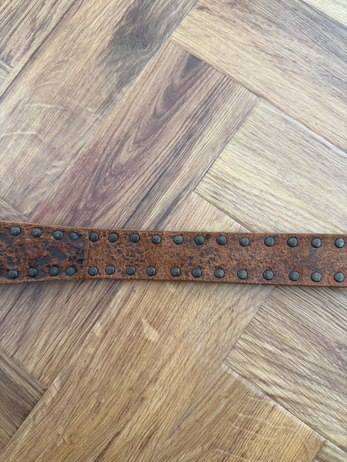 Leather Diesel Studded Belt (S)