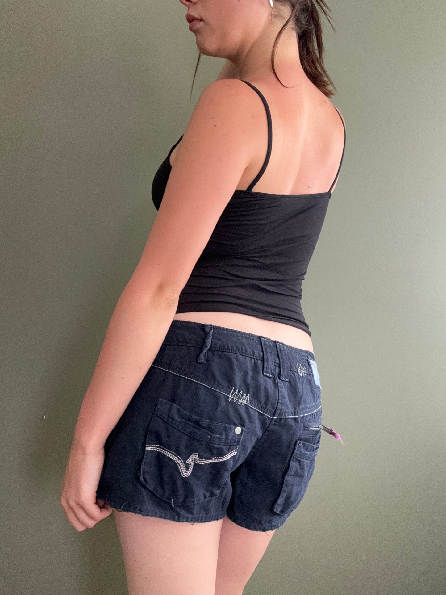 Navy Mini Shorts (UK10)