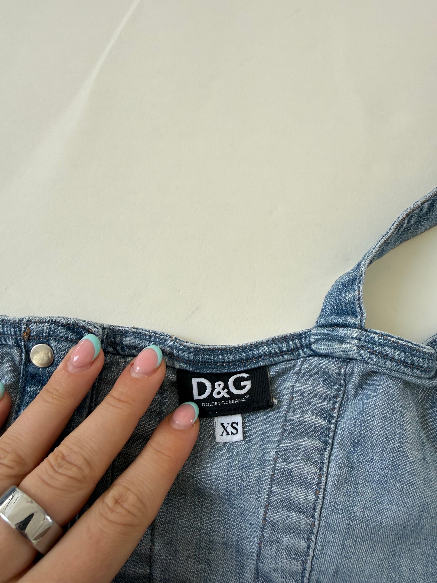 Dolce & Gabbana Denim Corset Top (XS)