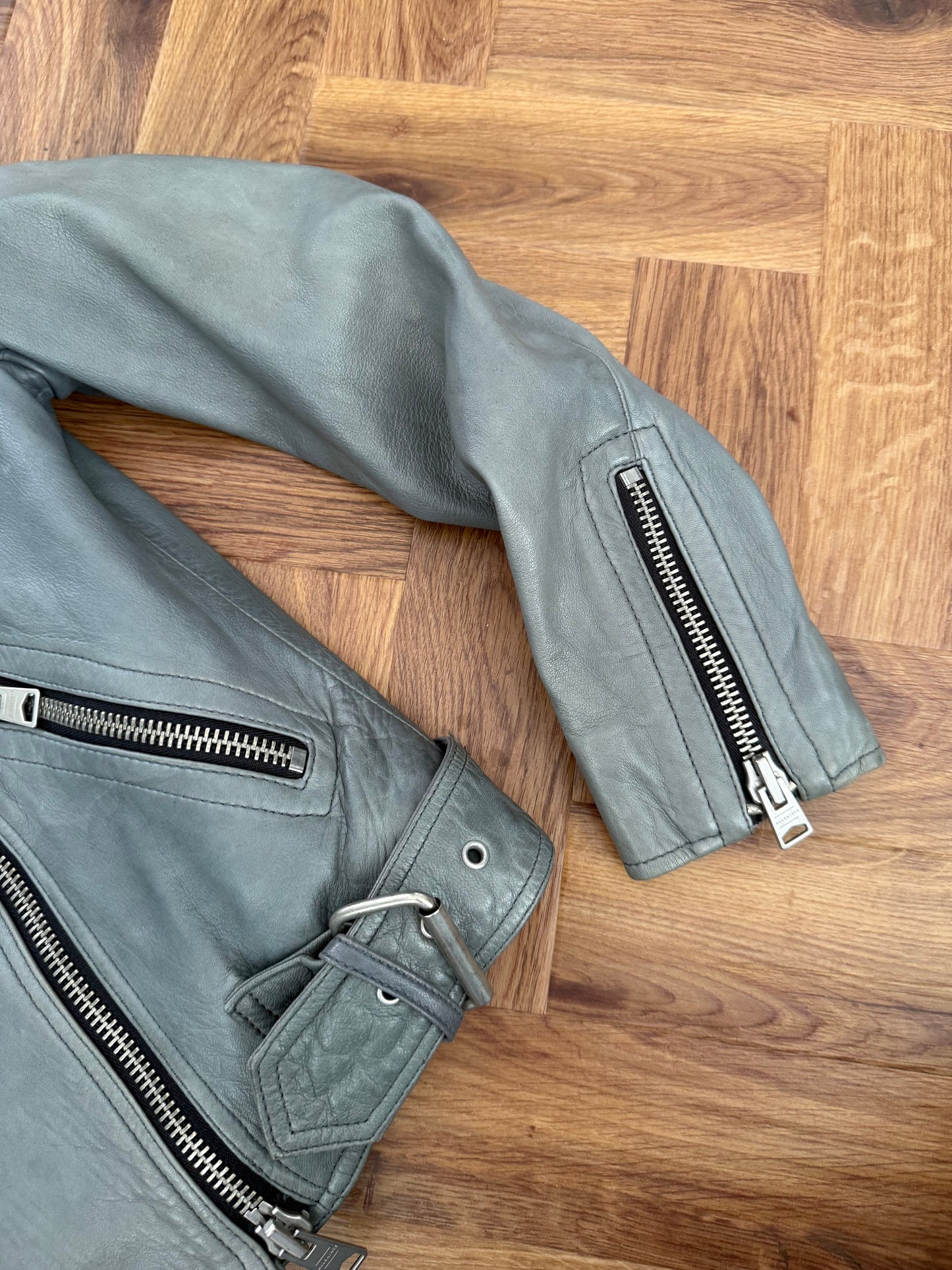 Allsaints Leather Biker Jacket (UK6)